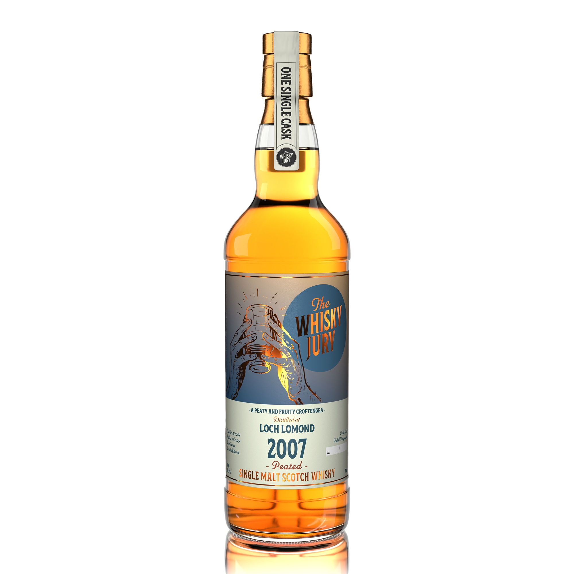 Croftengea (peated Loch Lomond) 18 Jahre 2007/2025 The Whisky Jury 49,2% vol.