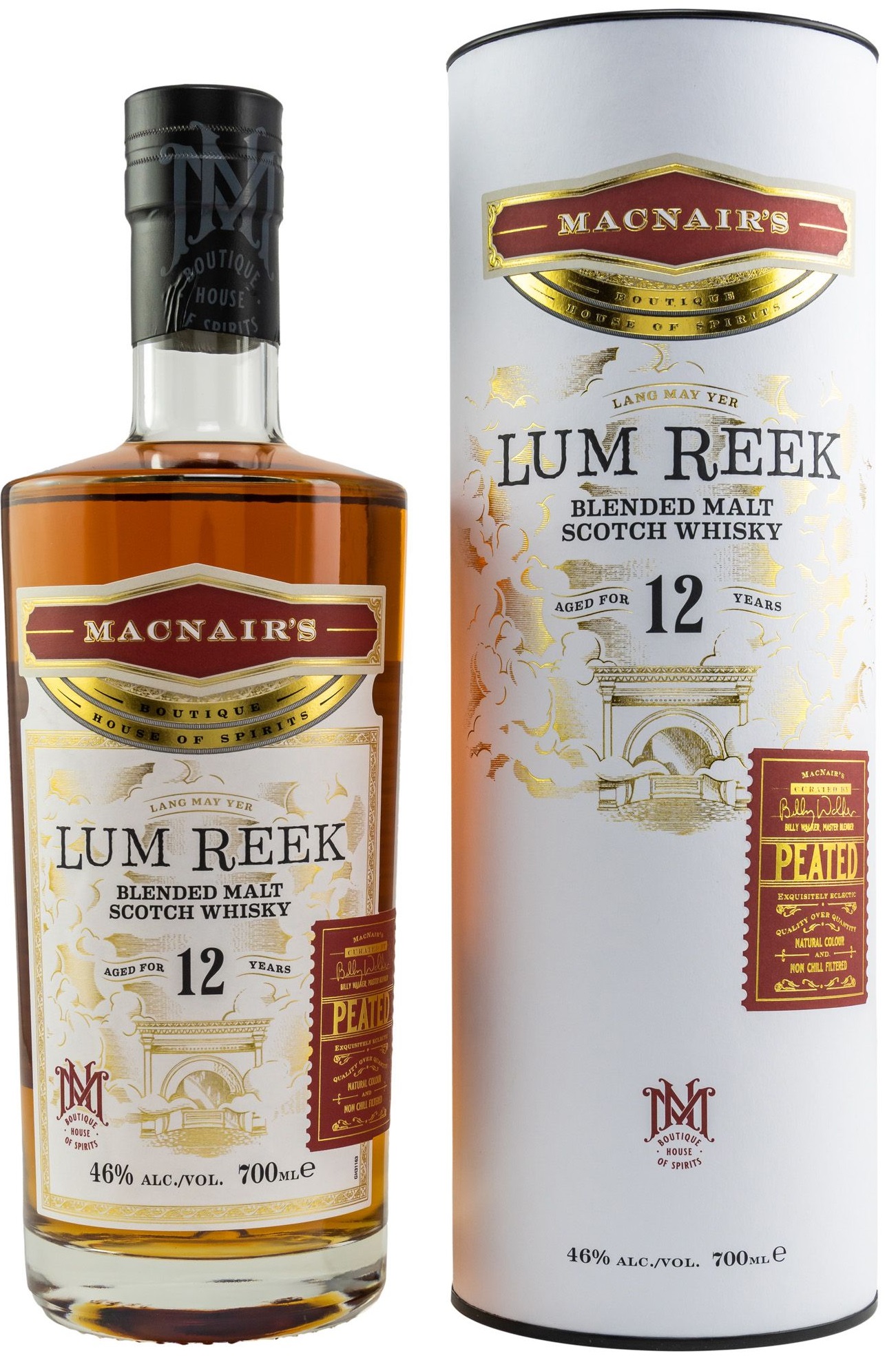 lum_reek_12 Lum Reek 12 Jahre Blended Malt MacNair’s Boutique House of Spirits 46% vol.
