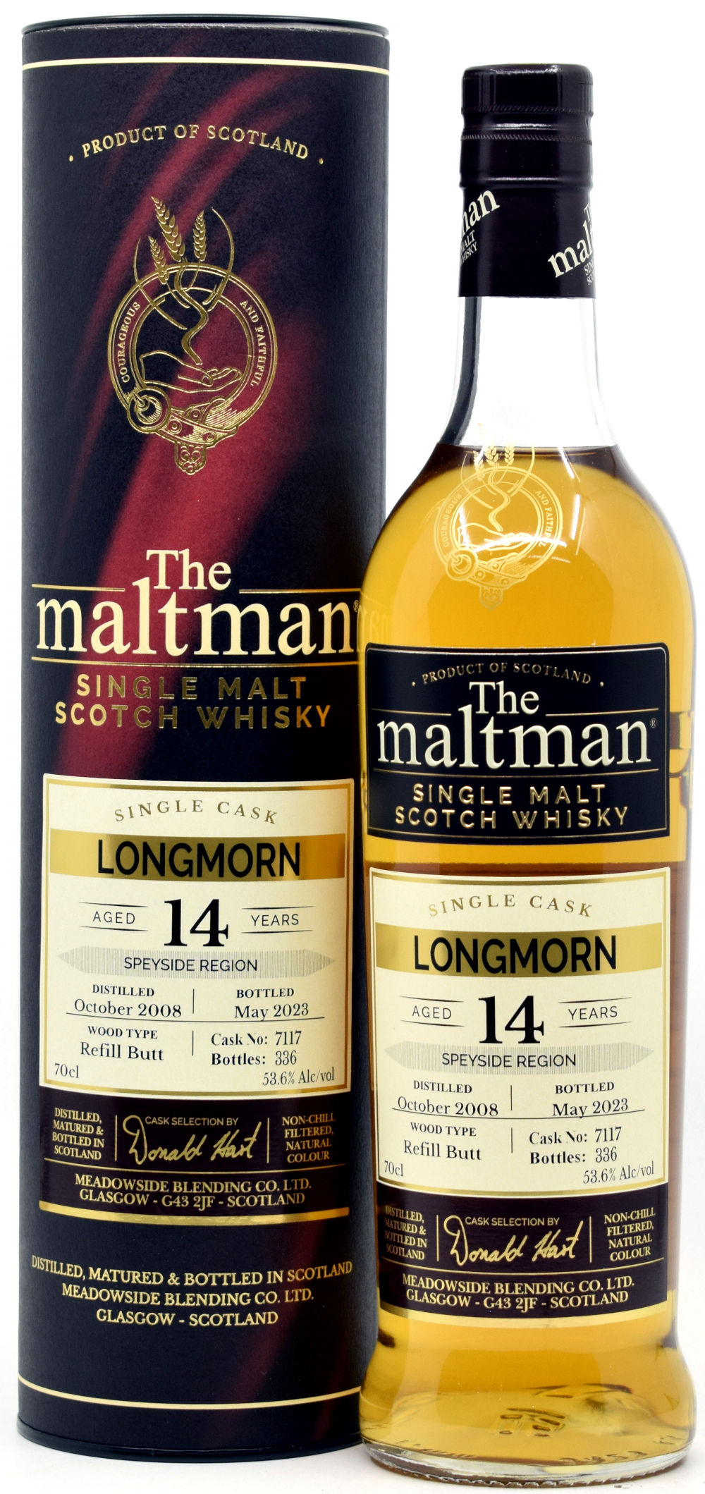 longmorn_14_Mbl Longmorn 14 Jahre 2008/2023 Sherry Cask The Maltman 53,6% vol.