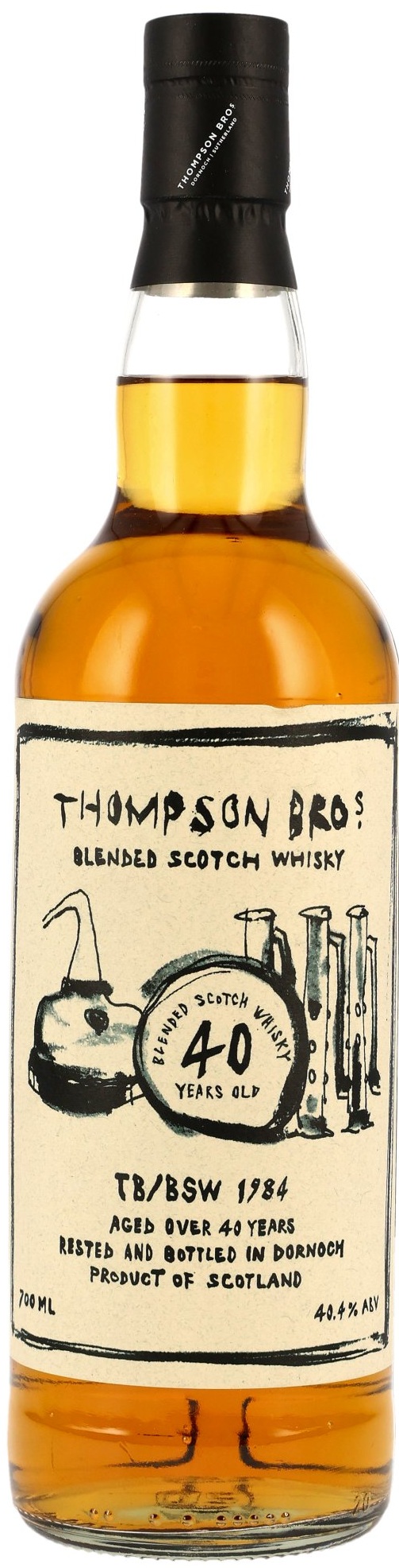 TB_BSW-Blended-Scotch-1984 TB/BSW 40 Jahre 1984/2024 Blended Scotch Whisky Thompson Bros 40,4% vol.