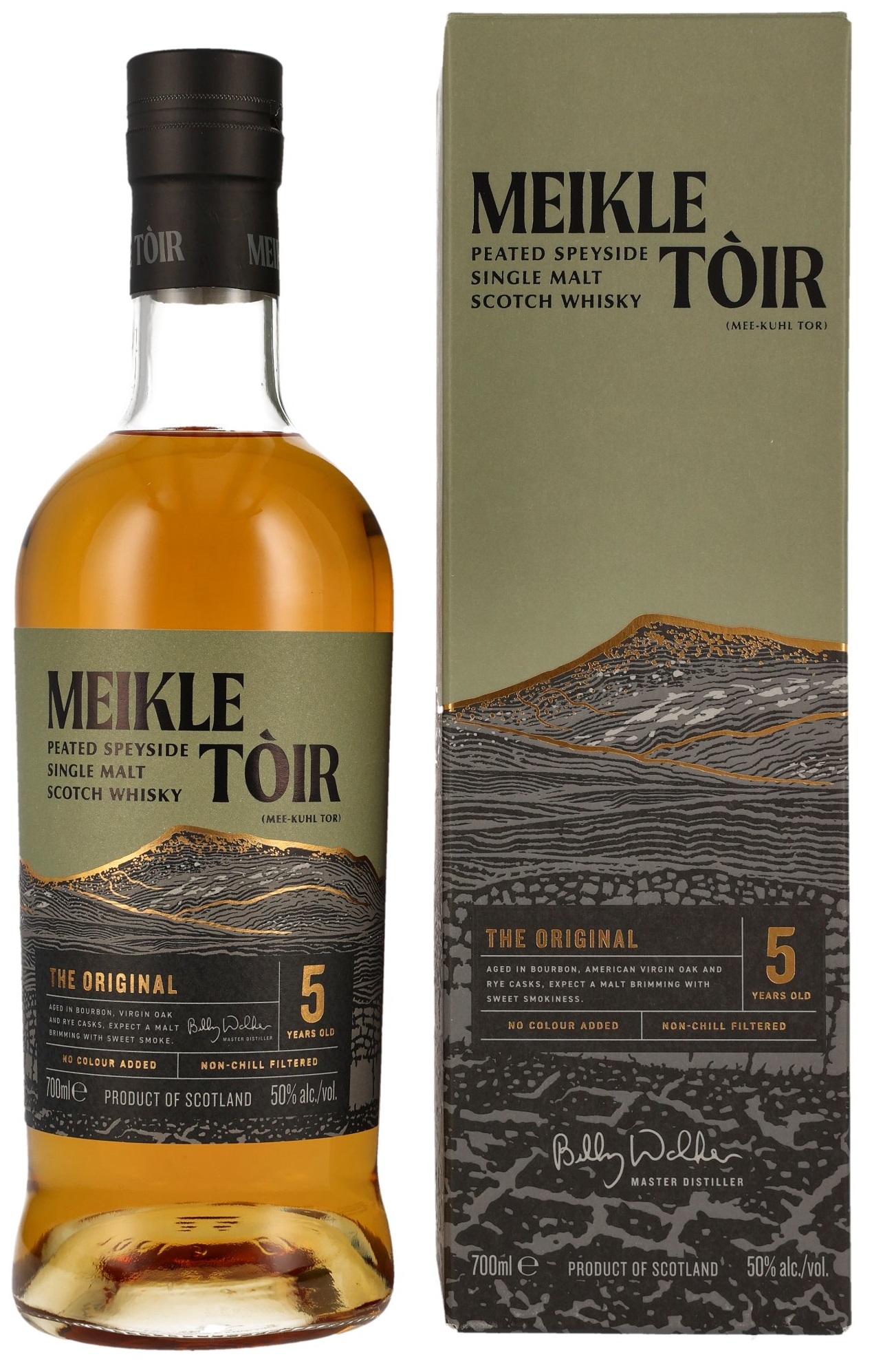 Meikle-Toir-5-The-Original Meikle Tòir 5 Jahre The Original Peated Glenallachie 50% vol.