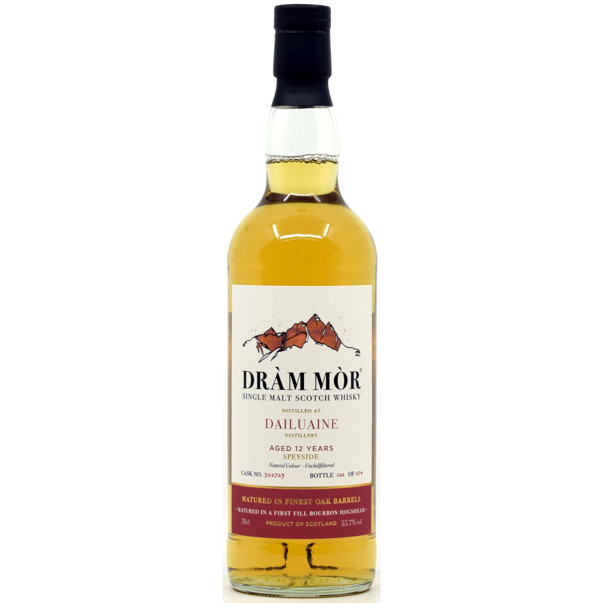 Dailuaine 12 Jahre /2025 1st Fill Bourbon Cask #302725 Dram Mor 55,7% vol.