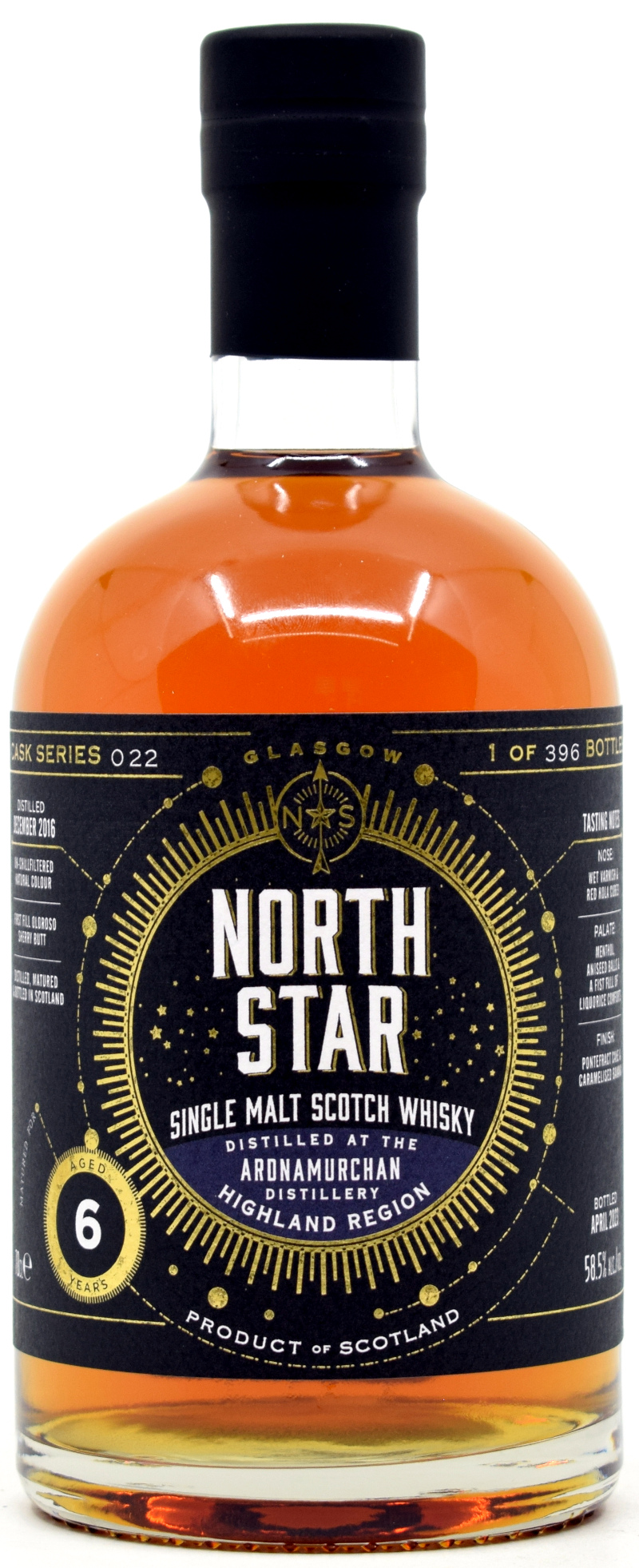 ardnamurchan_6_NSS Ardnamurchan 6 Jahre 2016/2023 Oloroso Sherry North Star Spirits #022 58,5% vol.