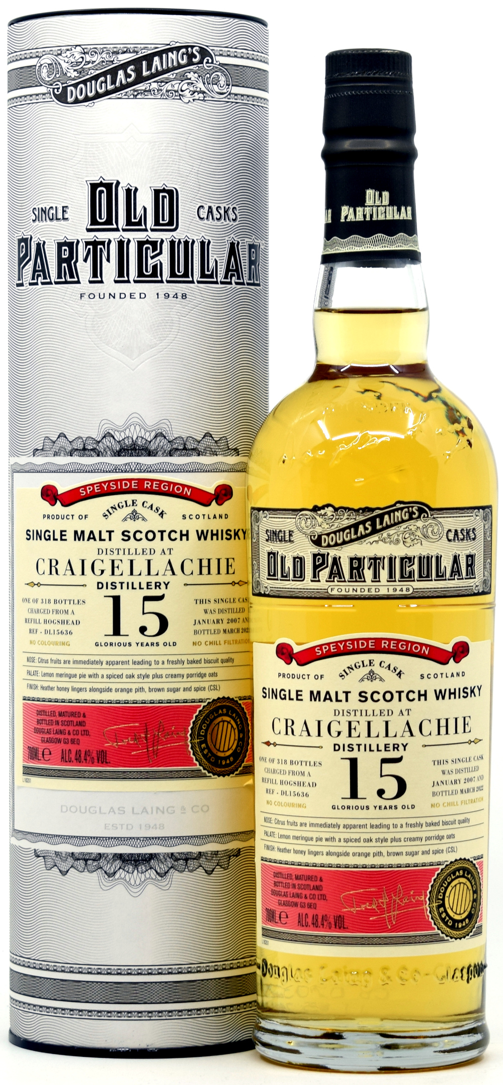 craigellachie_15_dlF1COWV9JYkKkS Craigellachie 15 Jahre 2007/2022 Old Particular Douglas Laing 48,4% vol.