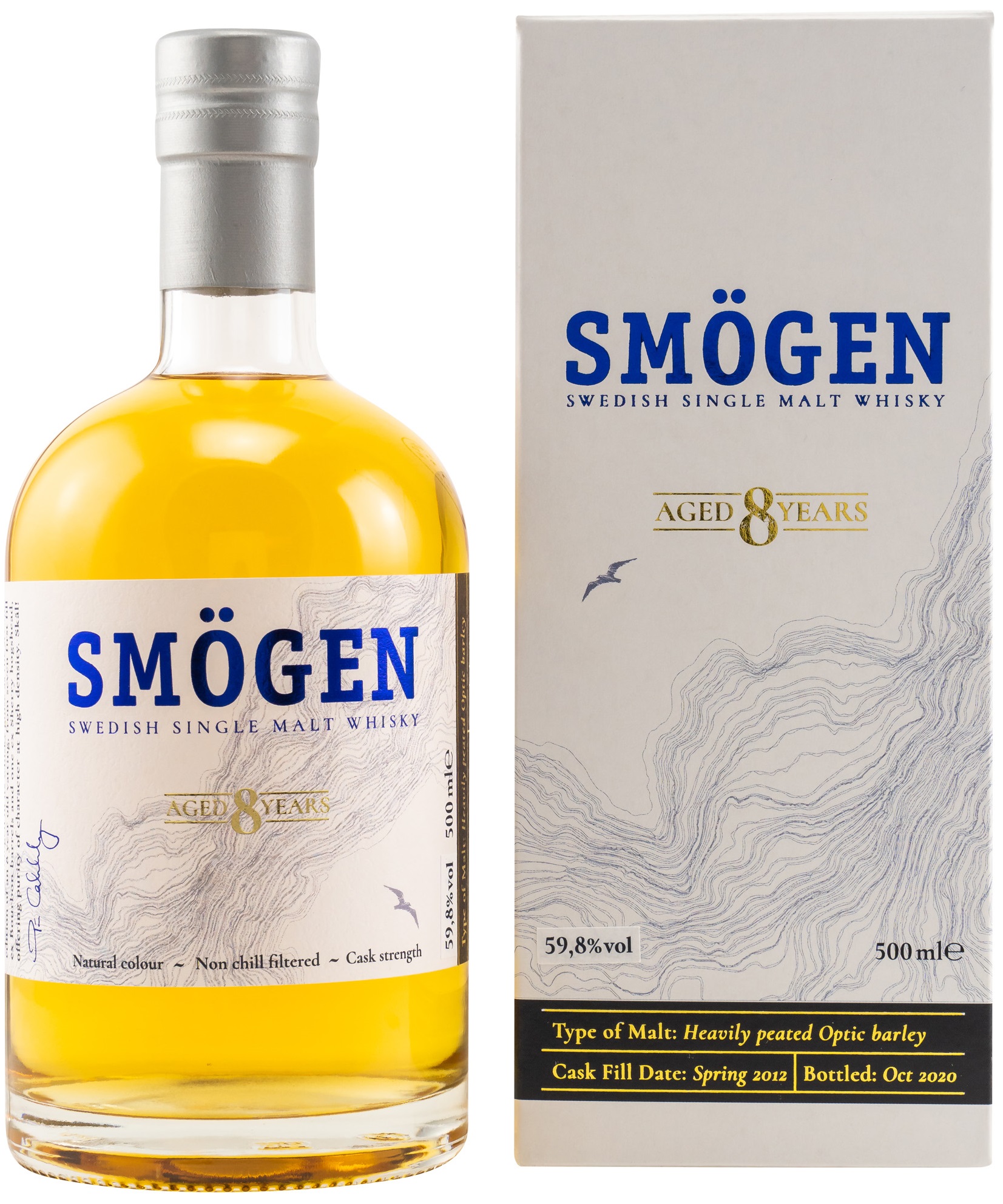 smoegen_2012_2020 Smögen 8 Jahre 2012/2020 Swedish Single Malt Whisky 59,8% vol.