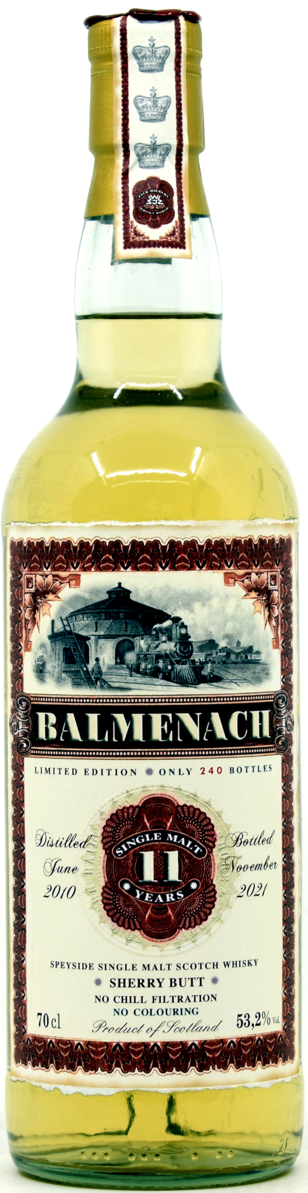 balmenach_11_OTL Balmenach 11 Jahre 2010/2021 Sherry Cask Jack Wiebers Old Train Line 53,2% vol.