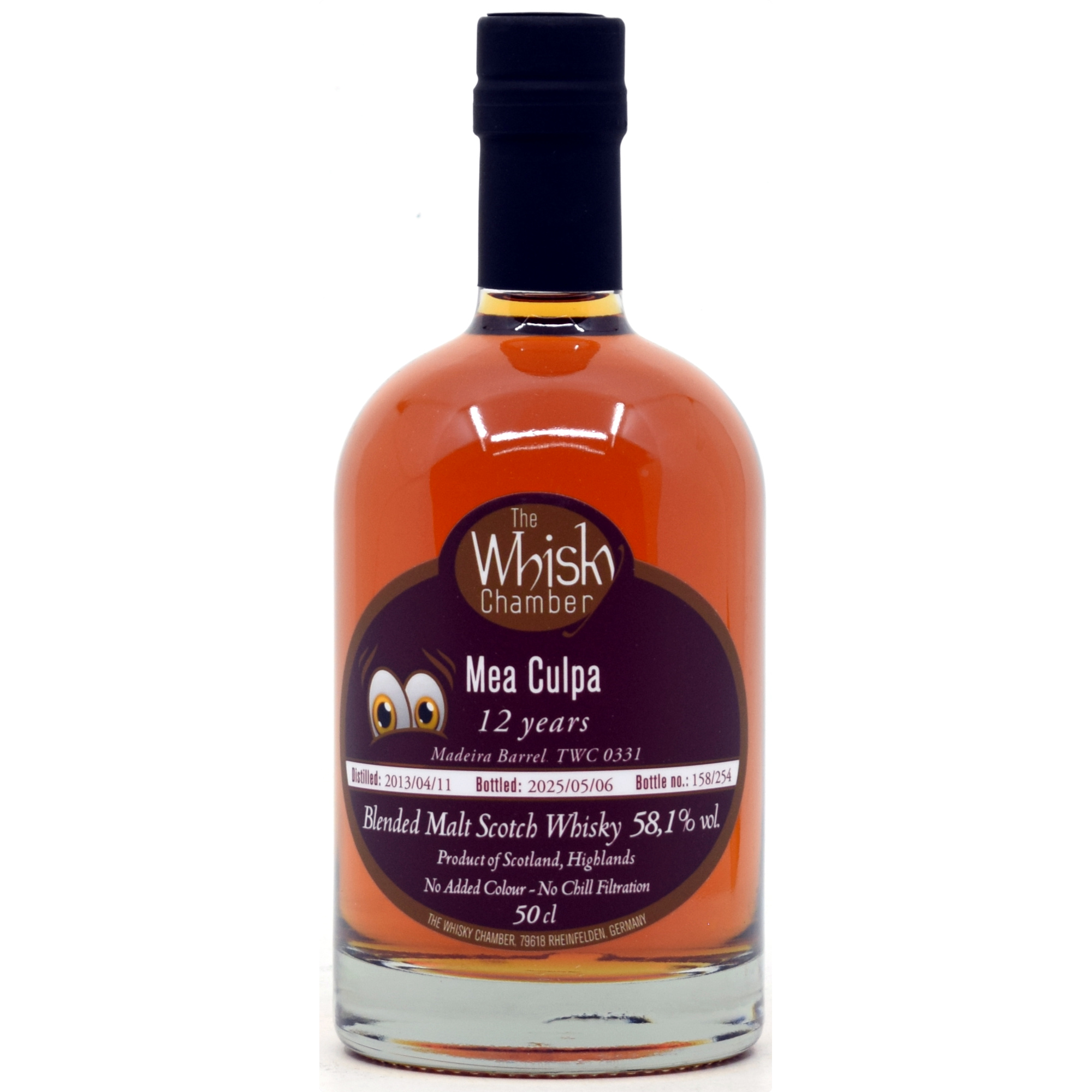 Mea Culpa Blended Malt 12 Jahre 2013/2025 Madeira Cask The Whisky Chamber 58,1% vol.