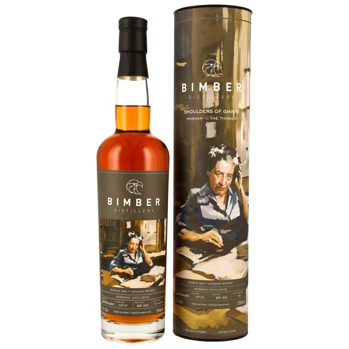 Bimber Amontillado Sherry #537/37 (Hannah) Germany Edition 2025: Shoulders of Giants 57,8% vol.