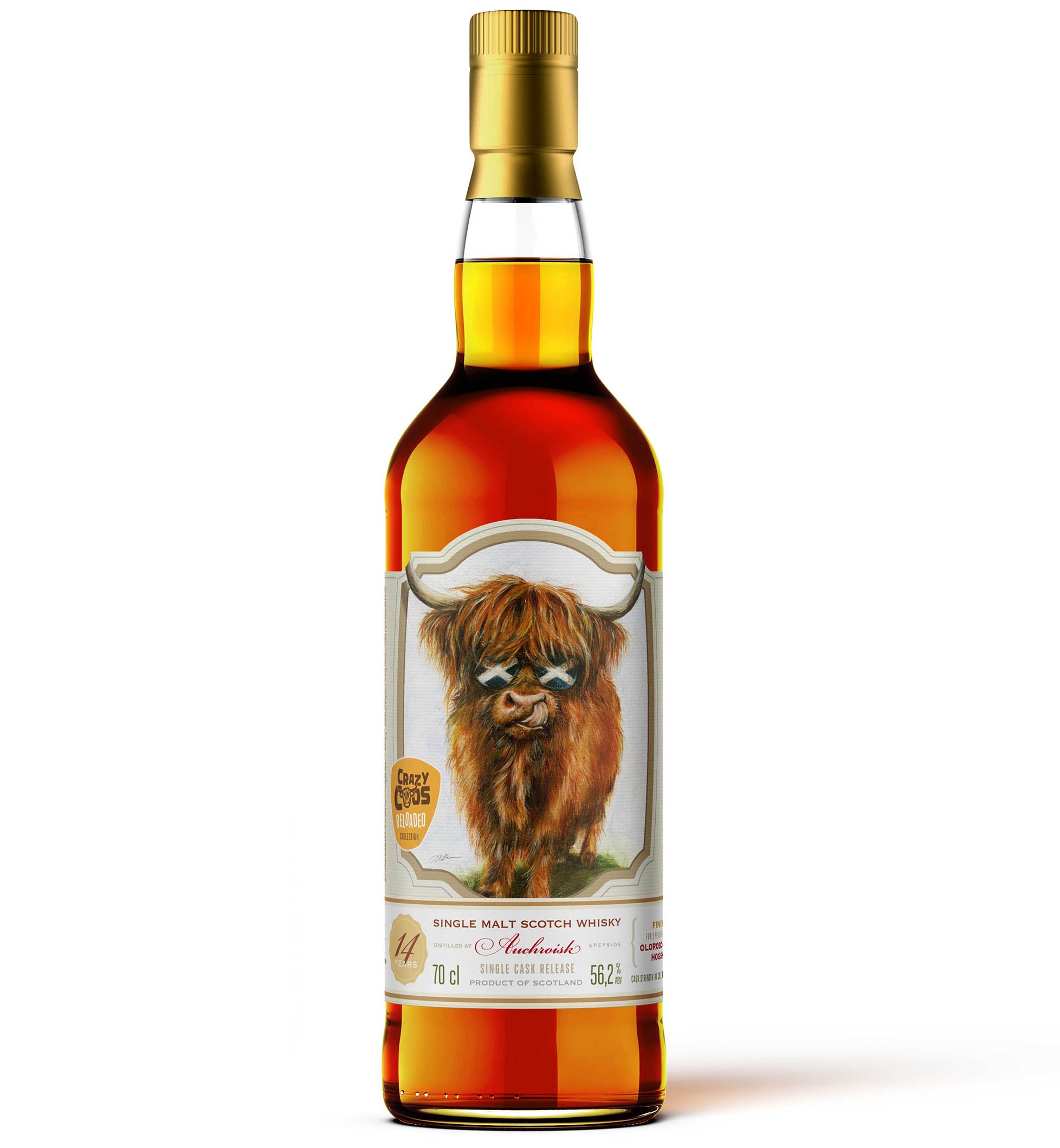 Auchroisk 14 Jahre 2011/2025 Oloroso Sherry The Caskhound Crazy Coos Reloaded #8 56,2% vol.