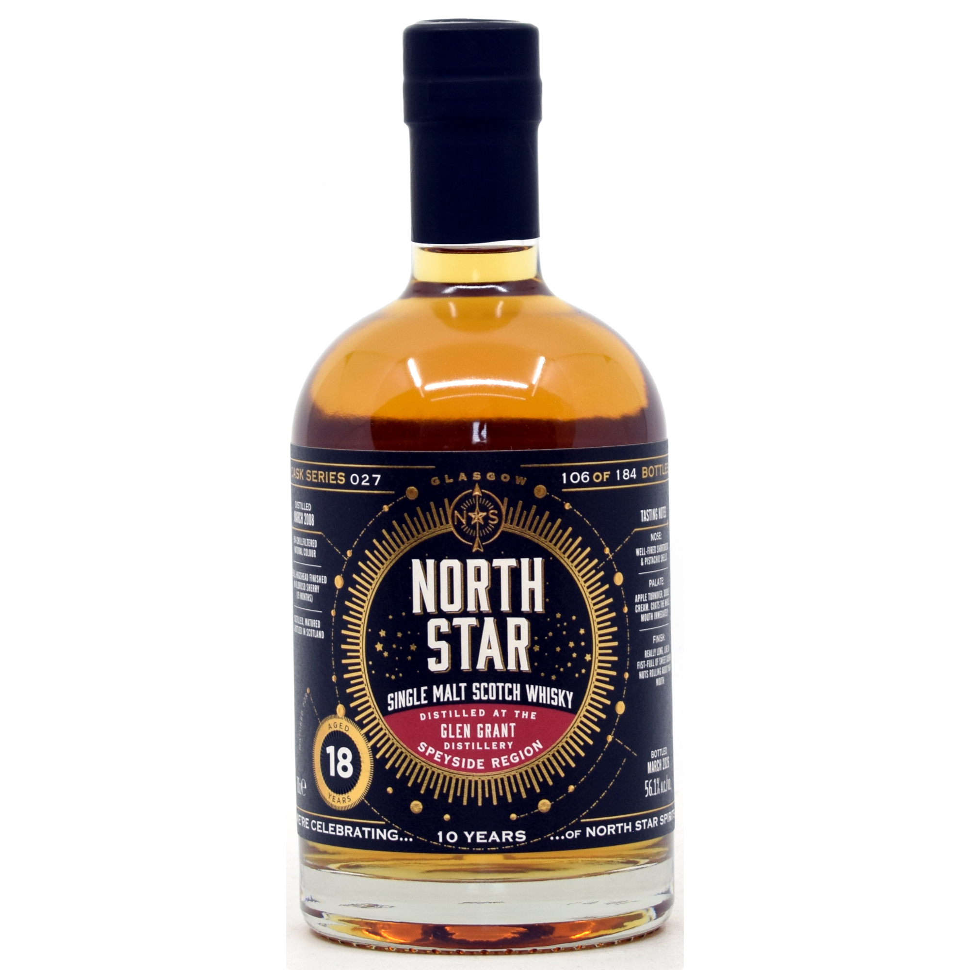 Glen Grant 18 Jahre 2008/2026 Oloroso Sherry North Star Spirits #027 56,1% vol.