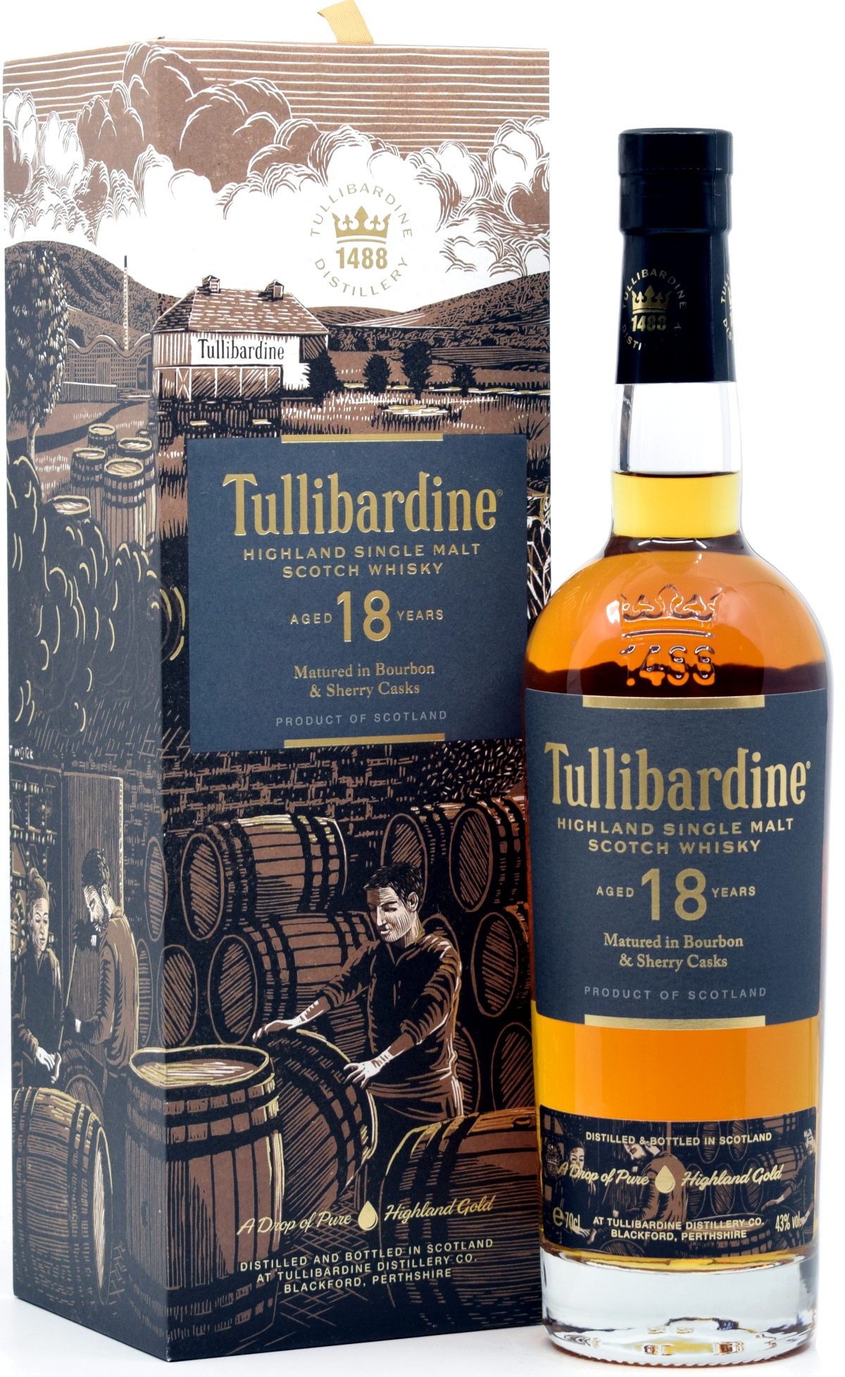 tullibardine_18QIV7bTIkwVV4d Tullibardine 18 Jahre 2005/2023 43% vol.