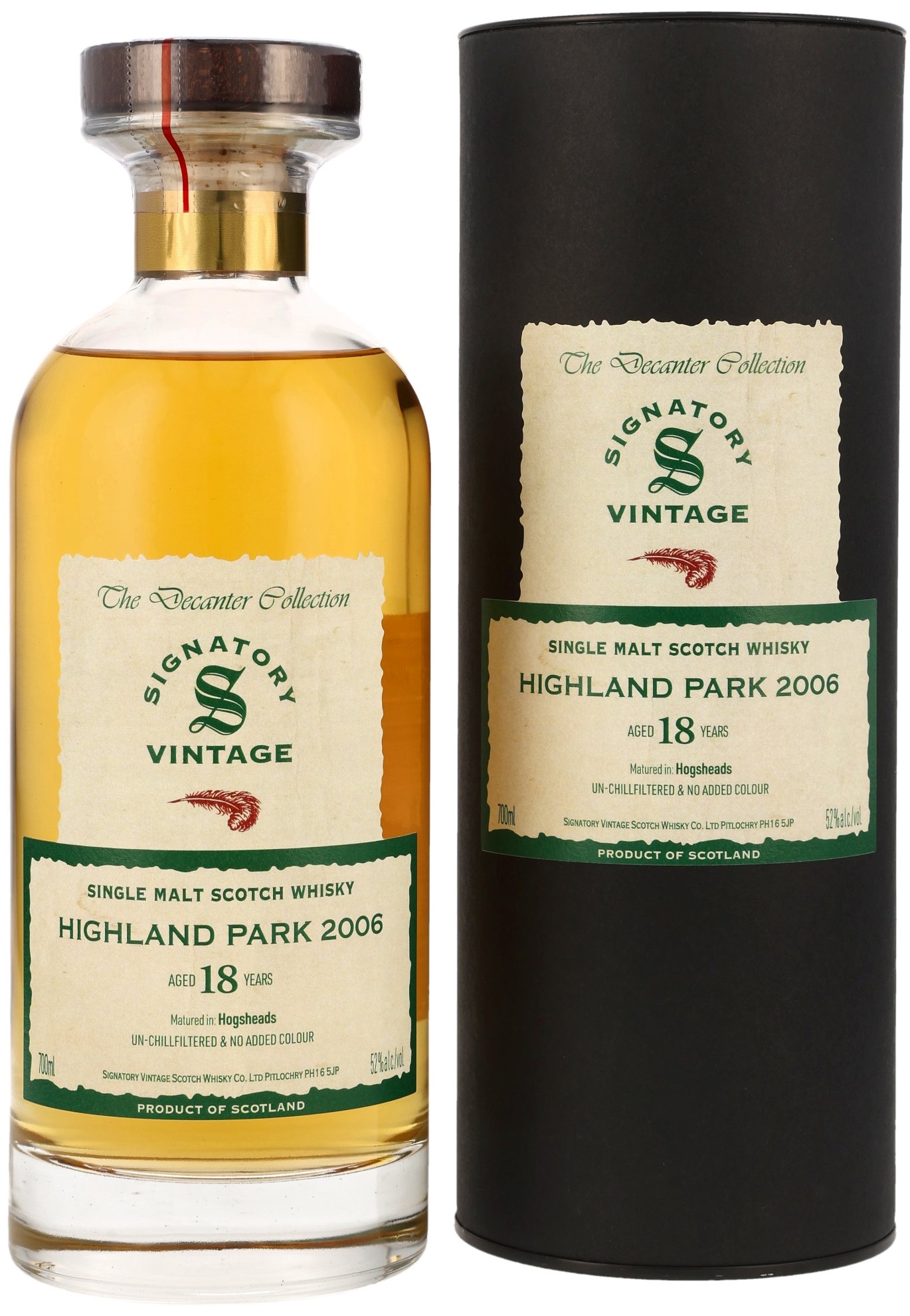 Highland-Park-2006 Highland Park 18 Jahre 2006/2024 Signatory Vintage The Decanter Collection 52% vol