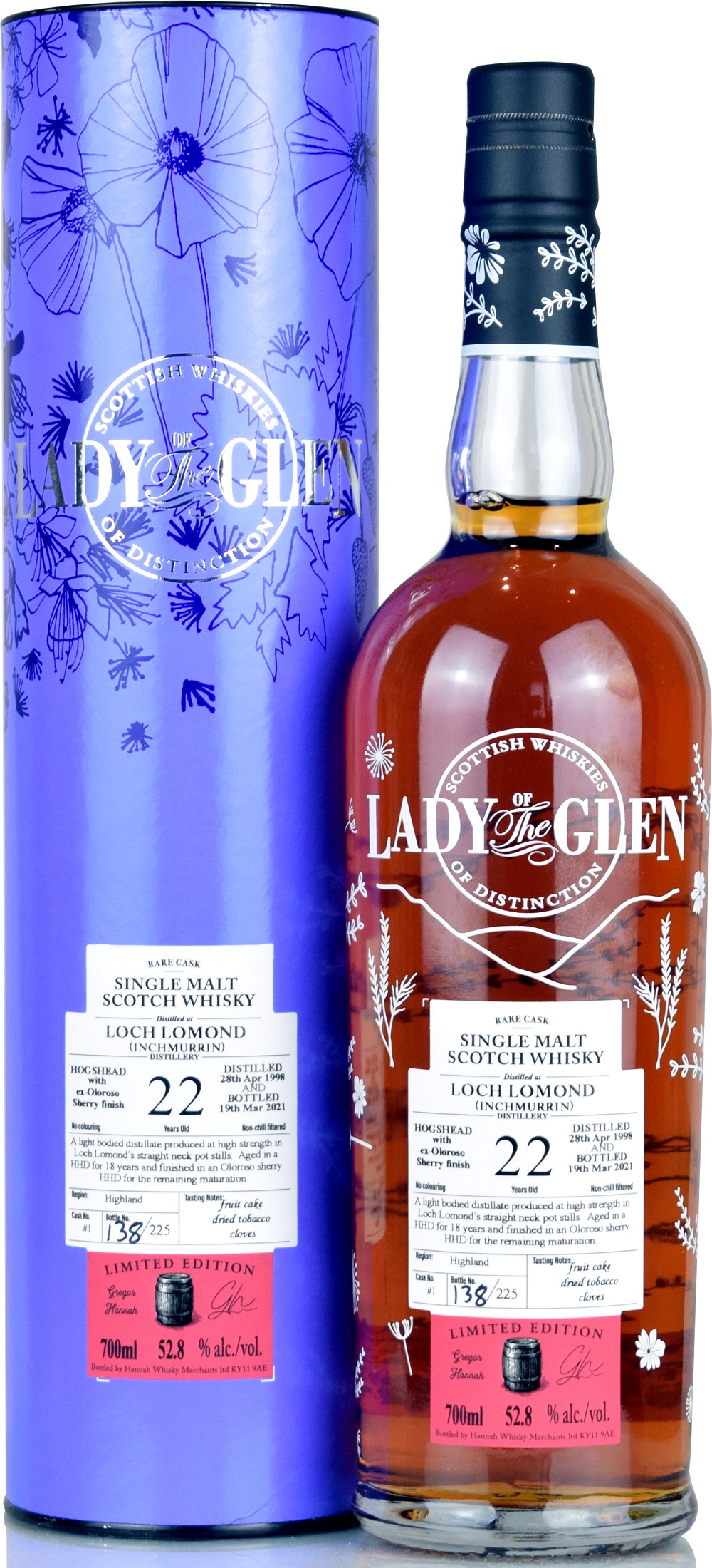inchmurrin_22_lotg Inchmurrin (Loch Lomond) 22 Jahre 1998/2021 Sherry Cask Lady of the Glen 52,8% vol.