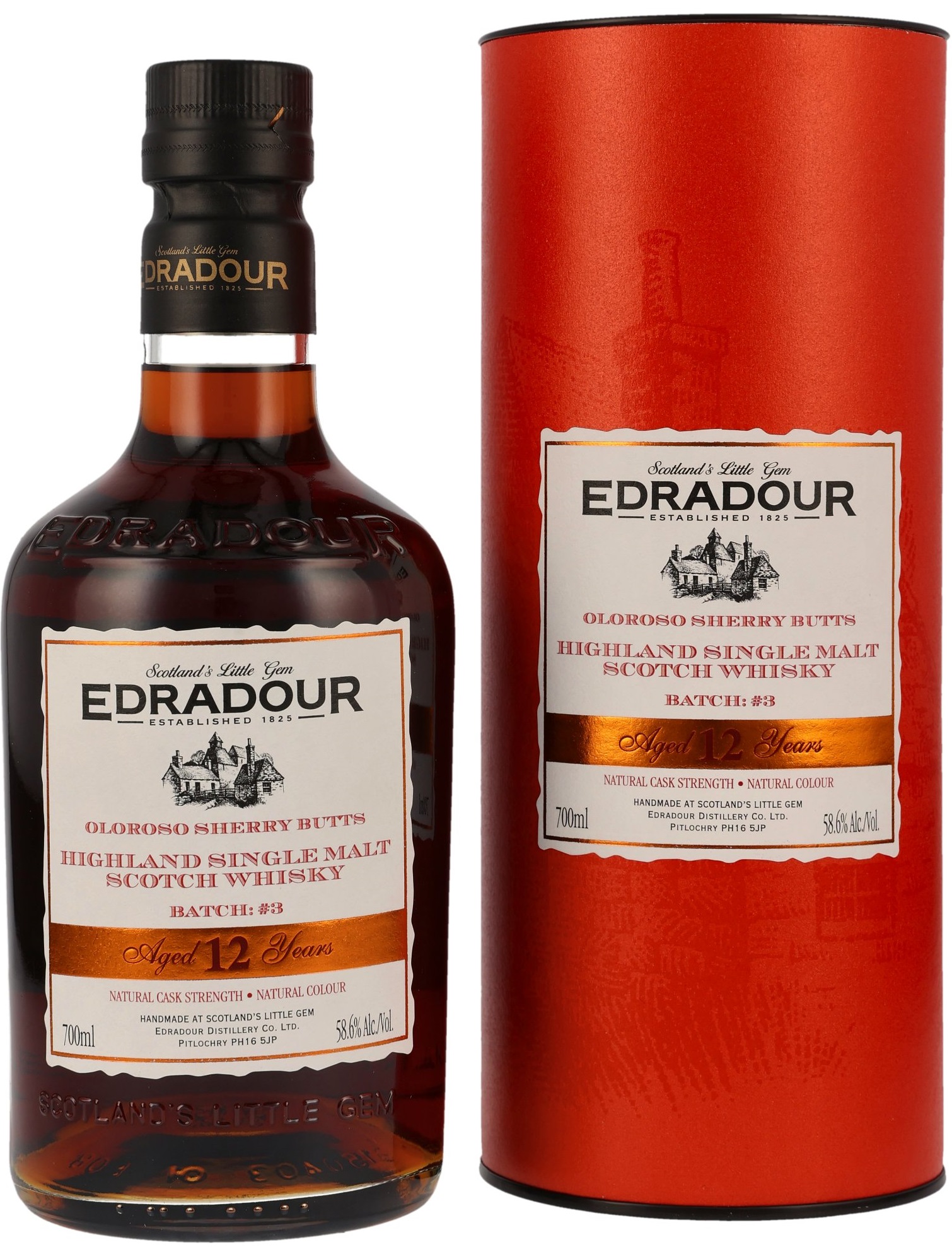 Edradour-2012-CS-3 Edradour 12 Jahre 2012/2024 Oloroso Cask Strength #3 58,6% vol.