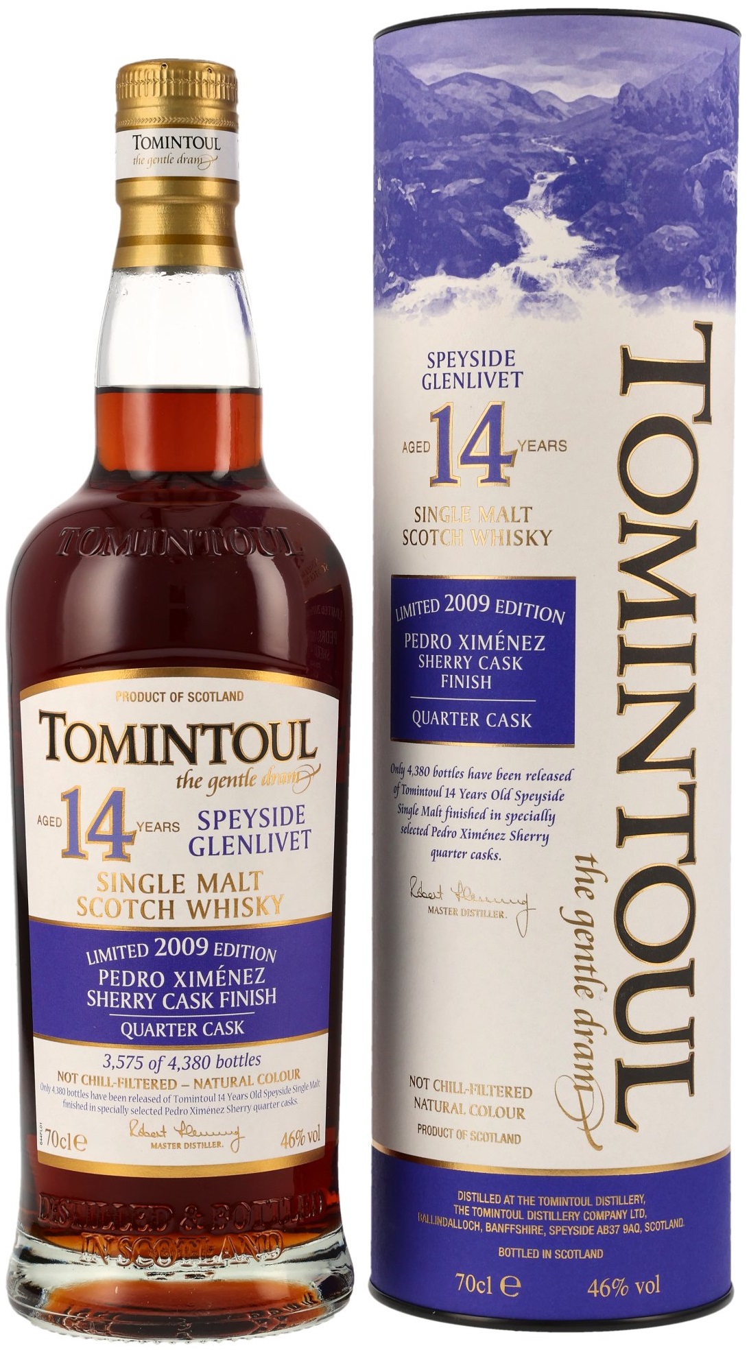 Tomintoul-2009-PX-Quarter-Cask-Finish Tomintoul 14 Jahre 2009/2024 PX Quarter Cask Limited 2009 Edition 46% vol.
