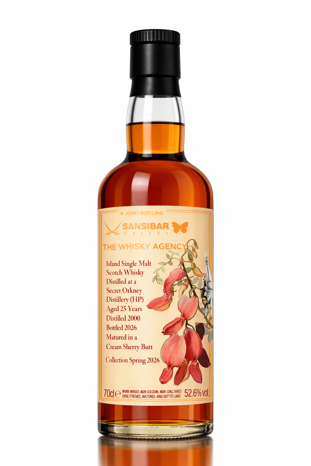 Secret Orkney (HP) 25 Jahre 2000/2026 Sansibar & The Whisky Agency Joint Bottling 52,6% vol.