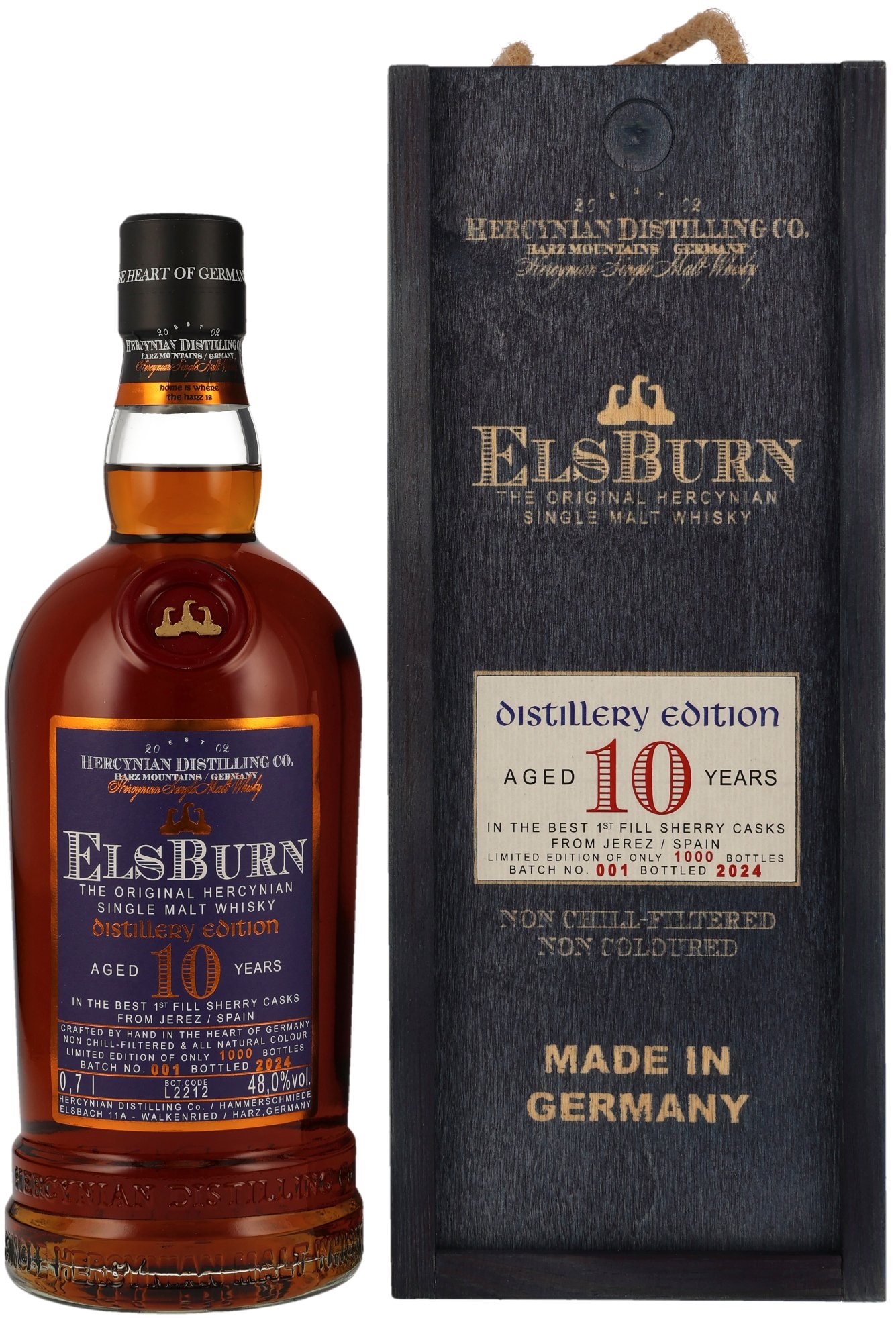 Elsburn-Distillery-Edition-10 Elsburn 10 Jahre The Distillery Edition 2024 Batch #001 Sherry Casks 48% vol.