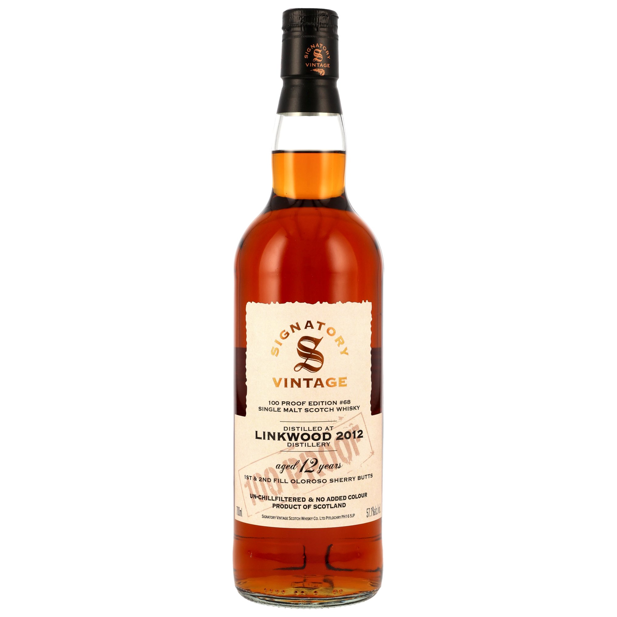 Linkwood 2012/2025 Oloroso Sherry Signatory Vintage 100 Proof #68 57,1% vol.