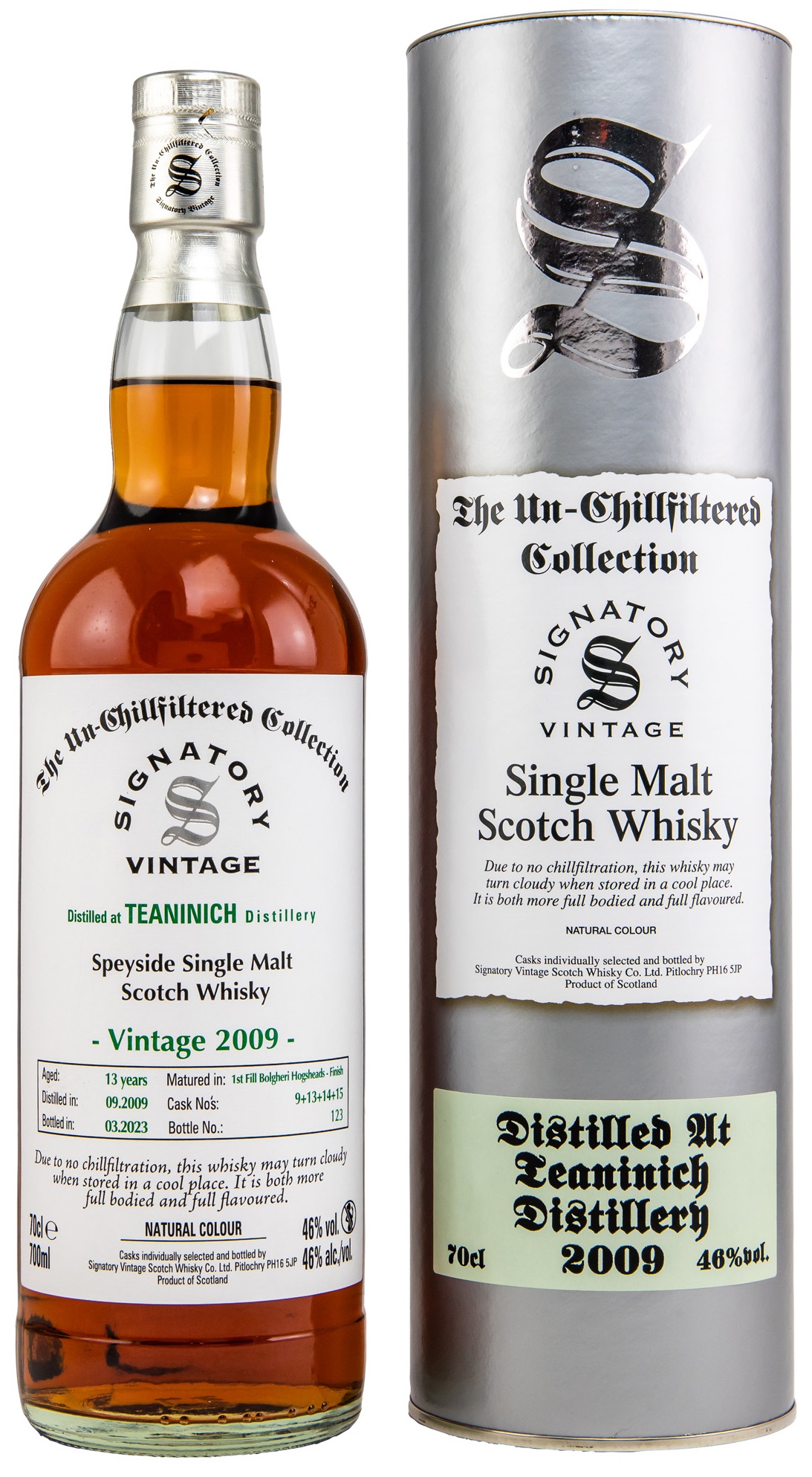 Teaninch-Bolgheri Teaninich 13 Jahre 2009/2023 Bolgheri Cask Signatory Un-Chillfiltered Collection