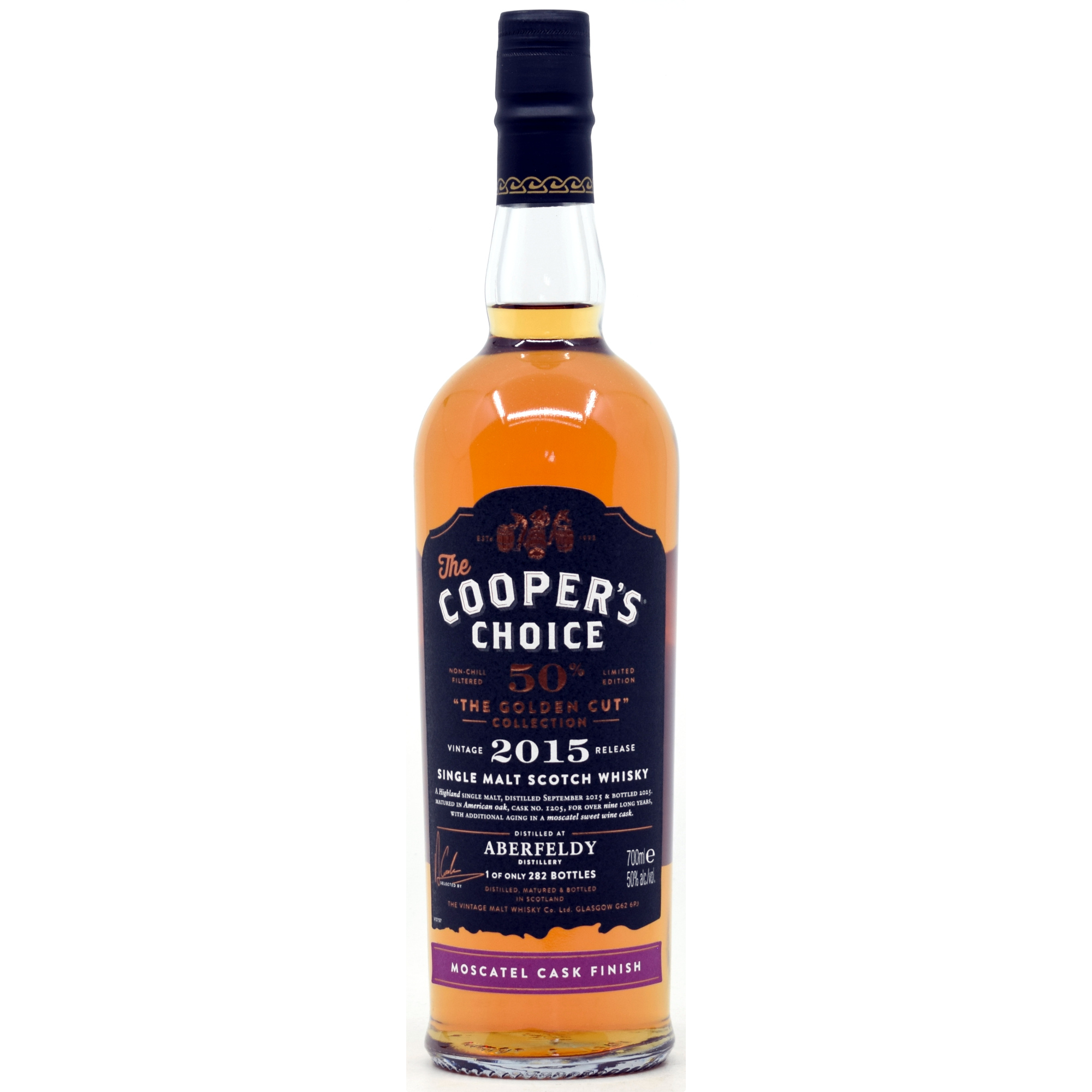 Aberfeldy 2015/2025 Moscatel Cask Cooper's Choice Golden Cut 50% vol
