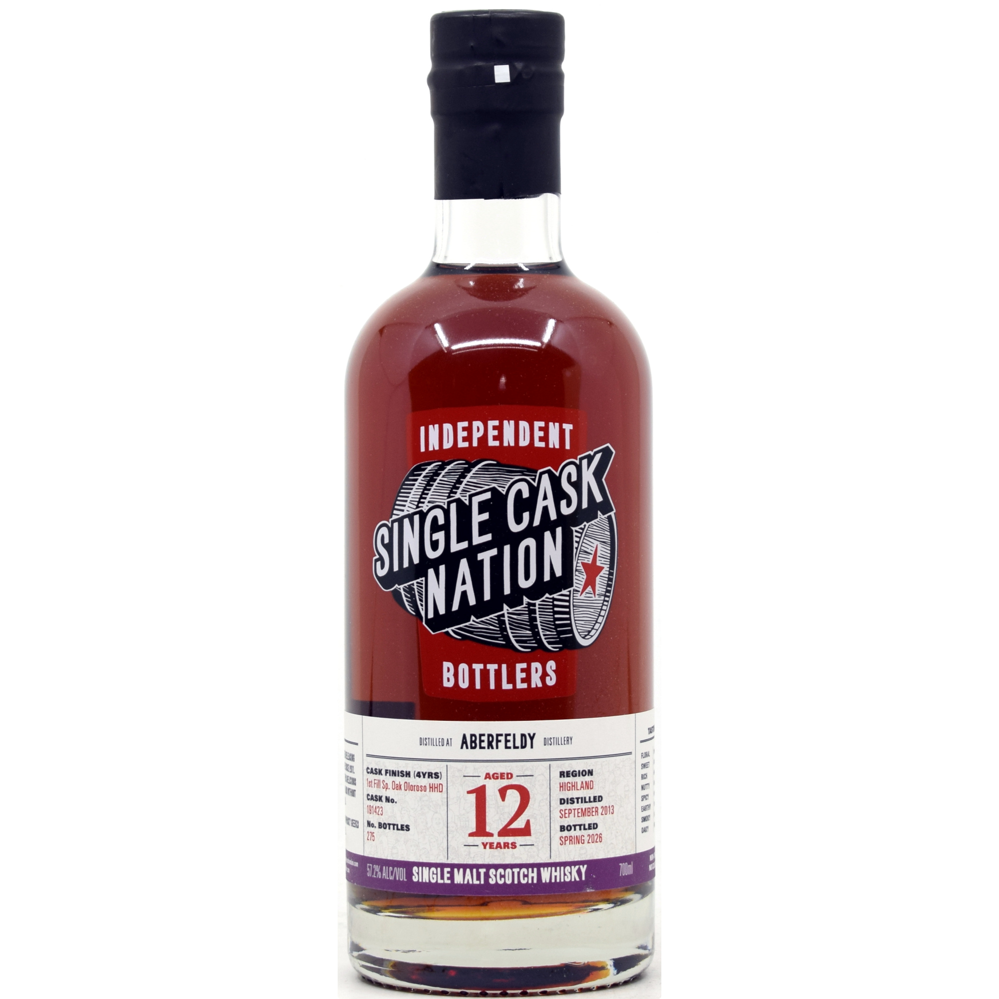 Aberfeldy 12 Jahre 2013/2026 1st Fill Oloroso Single Cask Nation 57,2% vol.