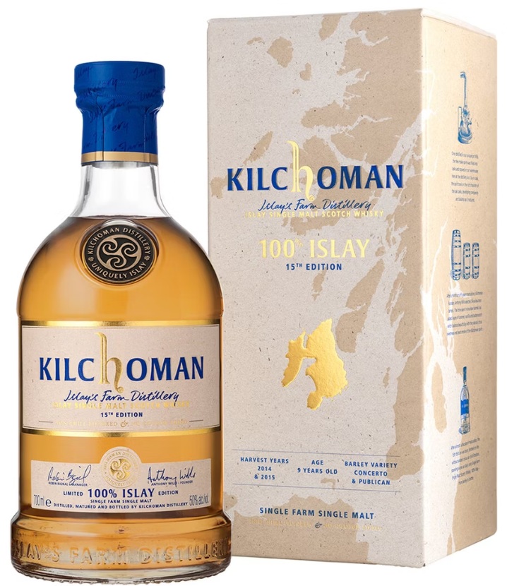 Kilchoman 9 Jahre 100% Islay 15th Release 50% vol.