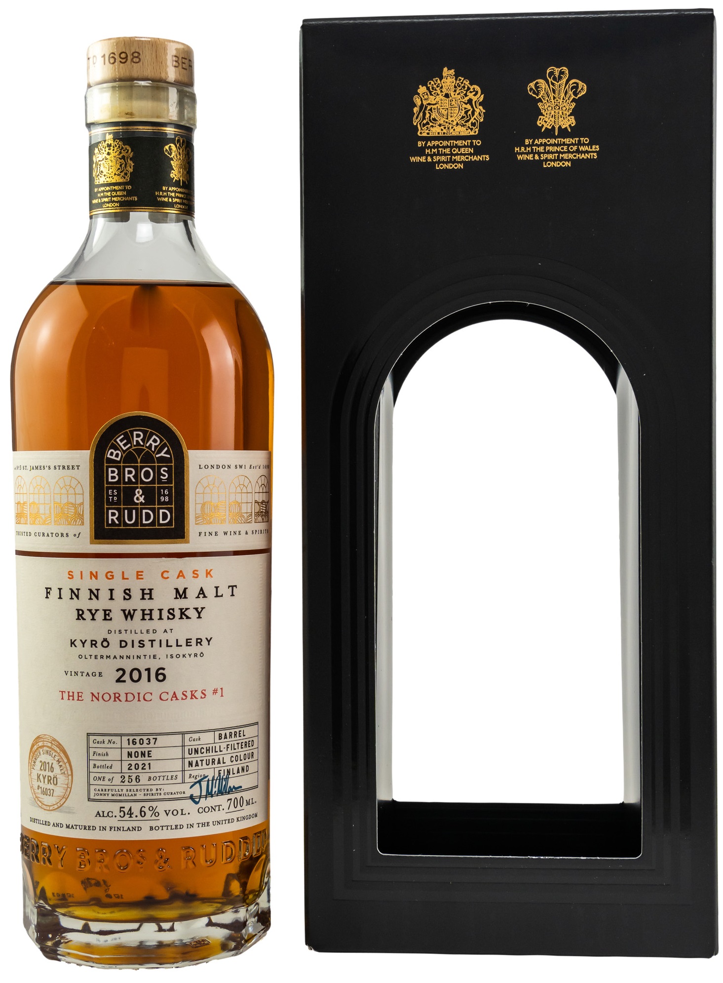 kyroe_BR Kyrö 5 Jahre 2016/2021 Berry Bros and Rudd The Nordic Casks 54,6% vol.