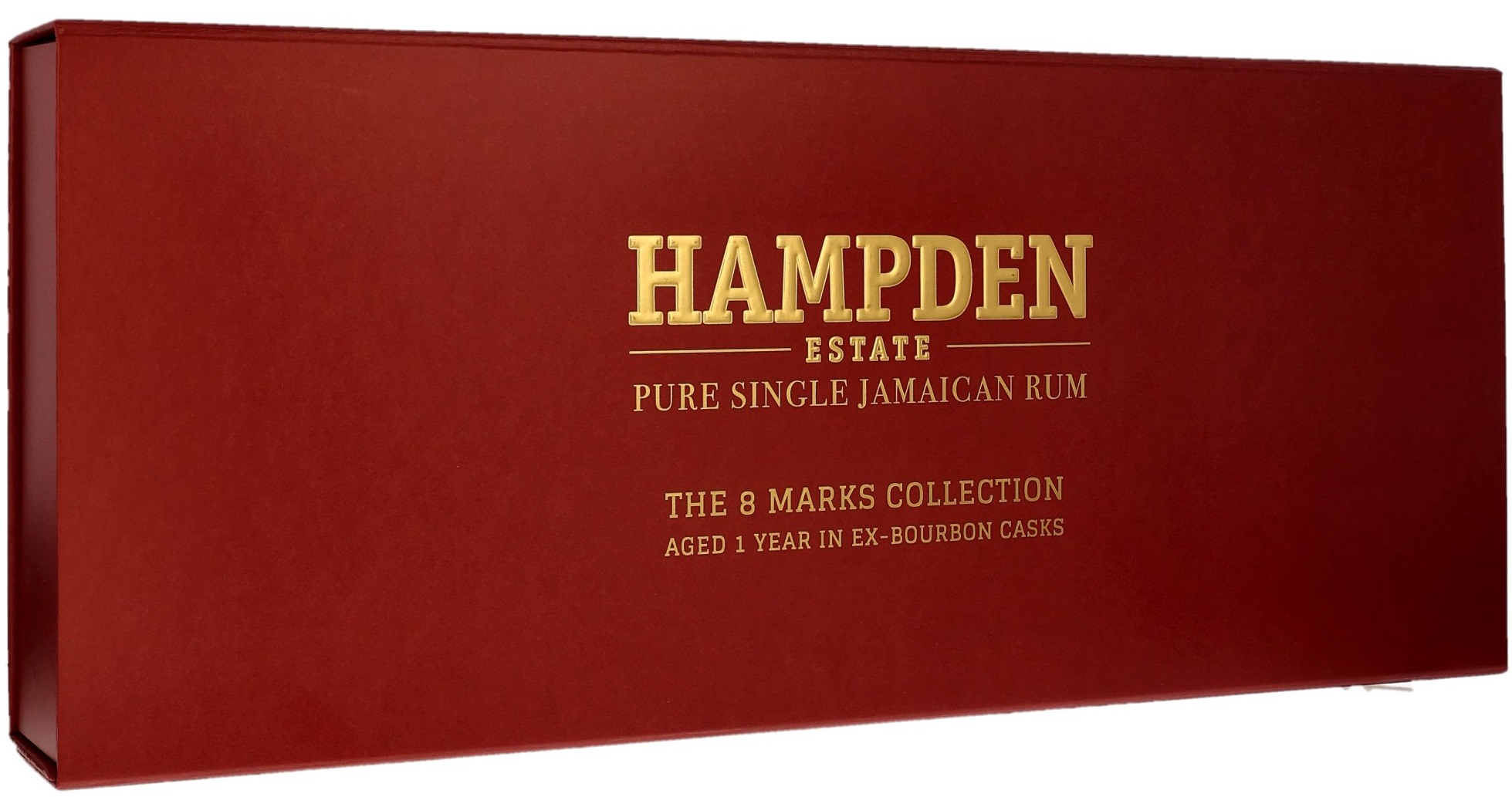 Hampden-8-Marks-Collection-bourbon The 8 Marks Collection Hampden 1 Jahr Bourbon Estate Pure Single Jamaican Rum 8x 20cl