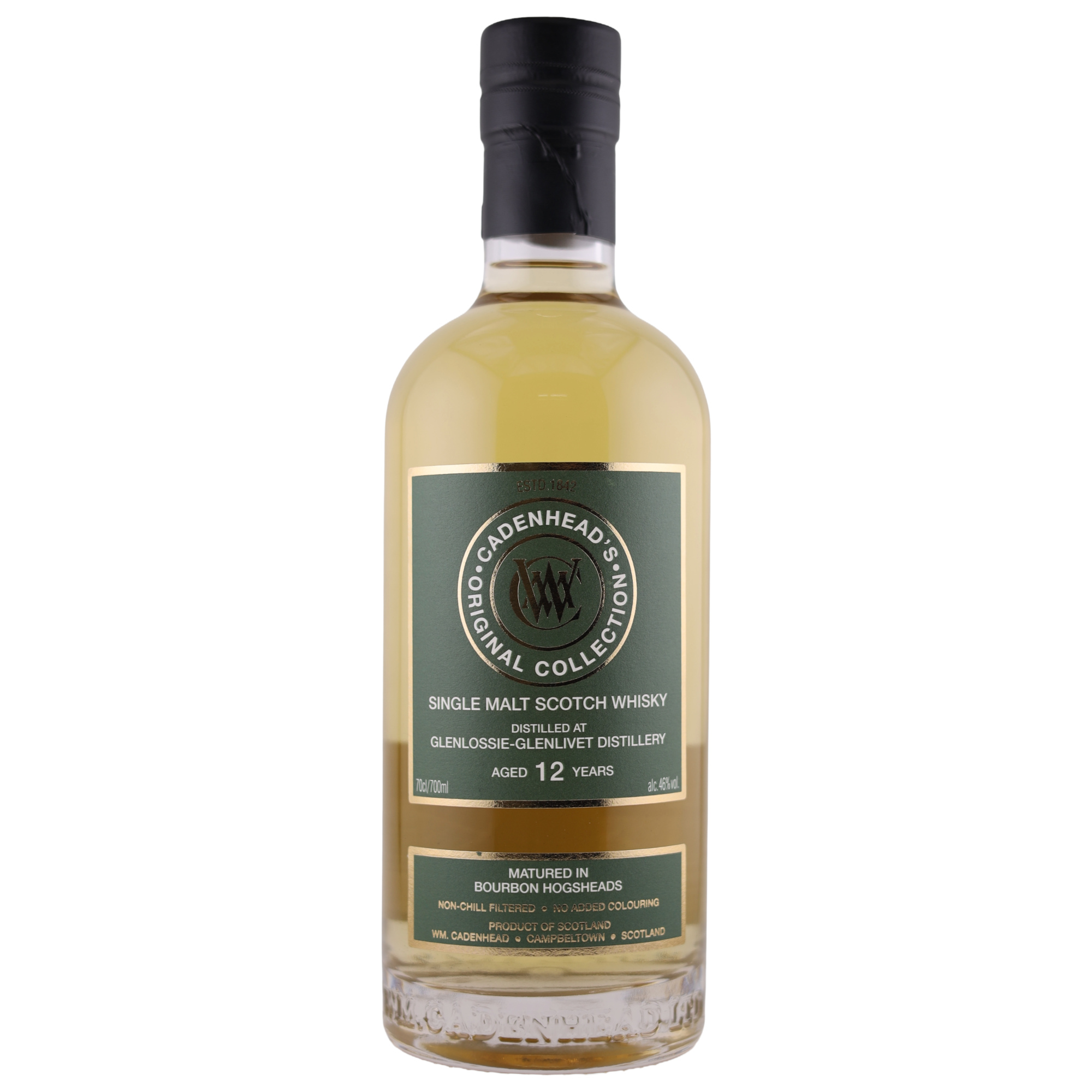 Glenlossie 12 Jahre 2013/2026 Cadenhead Original Collection 46% vol.