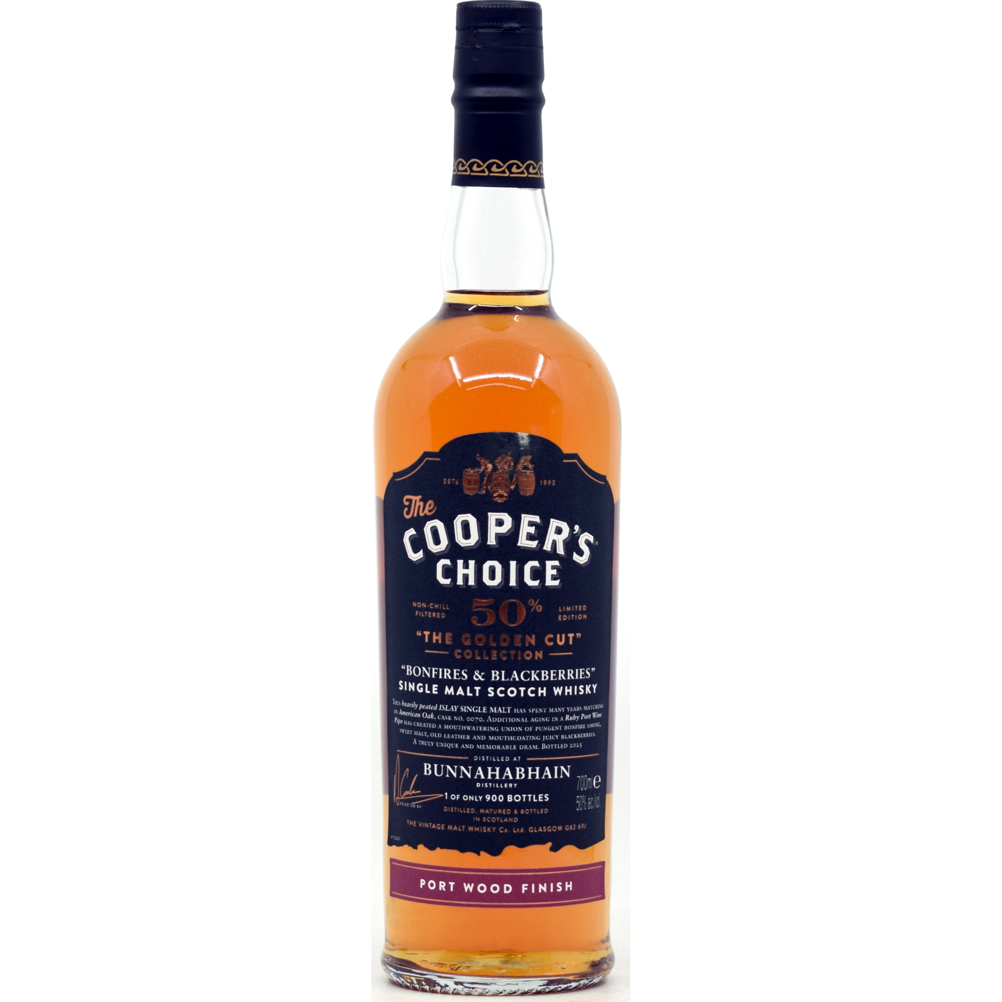 Bunnahabhain "Bonfire & Blackberries" Port Cask Cooper's Choice Golden Cut 50% vol.