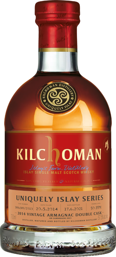 kilchoman_2014_armagnac_575 Kilchoman 2014/2021 Armagnac Cask Uniquely Islay An Samhdradh #388/389 57,5% vol.