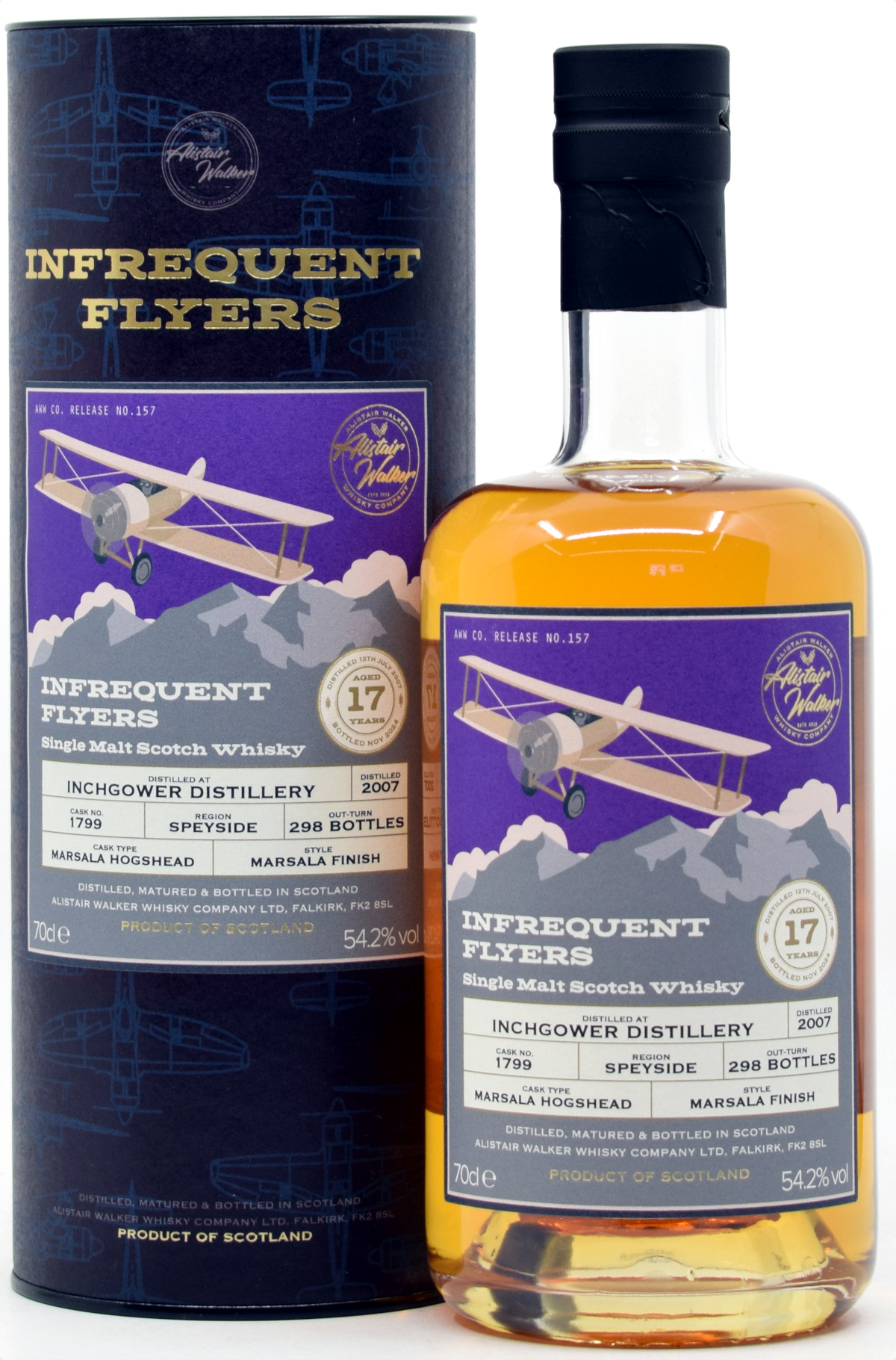 inchgower_17_awwc Inchgower 17 Jahre 2007/2025 Marsala Cask Alistair Walker Infrequent Flyers 54,2% vol