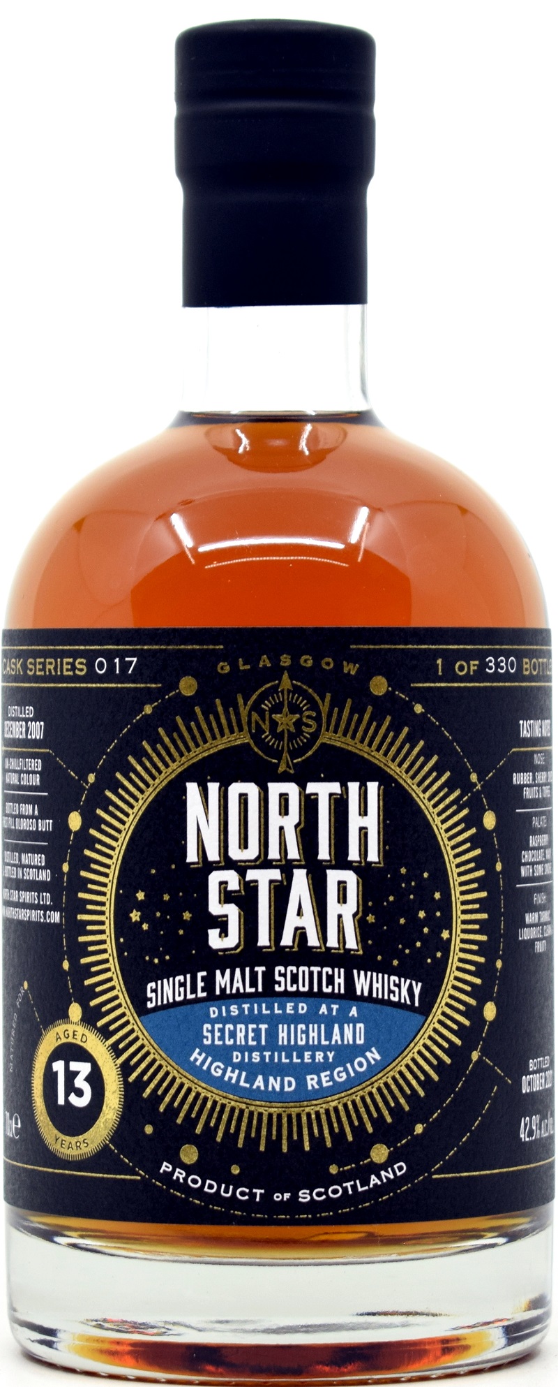 secret_highland_13_nss_017 Secret Highland 13 Jahre 2007/2021 Sherry Cask North Star Spirits #017 42,9% vol.