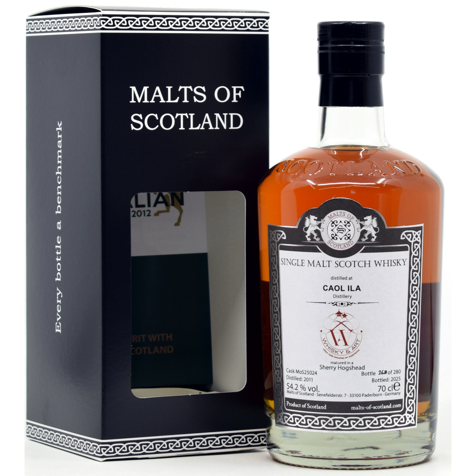 Caol Ila 2011/2025 Sherry Cask Malts of Scotland + Whisky & Art 54,2% vol.