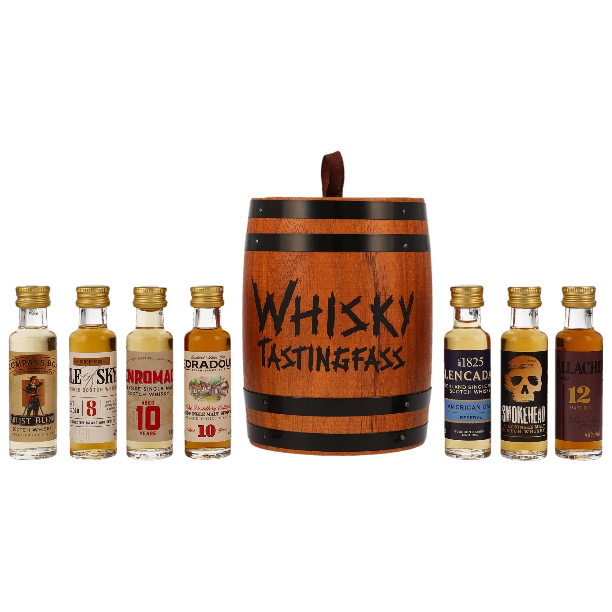 Scotch-Whisky-Tasting-Fass Scotch-Tasting-Fass Glenallachie, Glencadam, Benromach, Edradour, Compass Box
