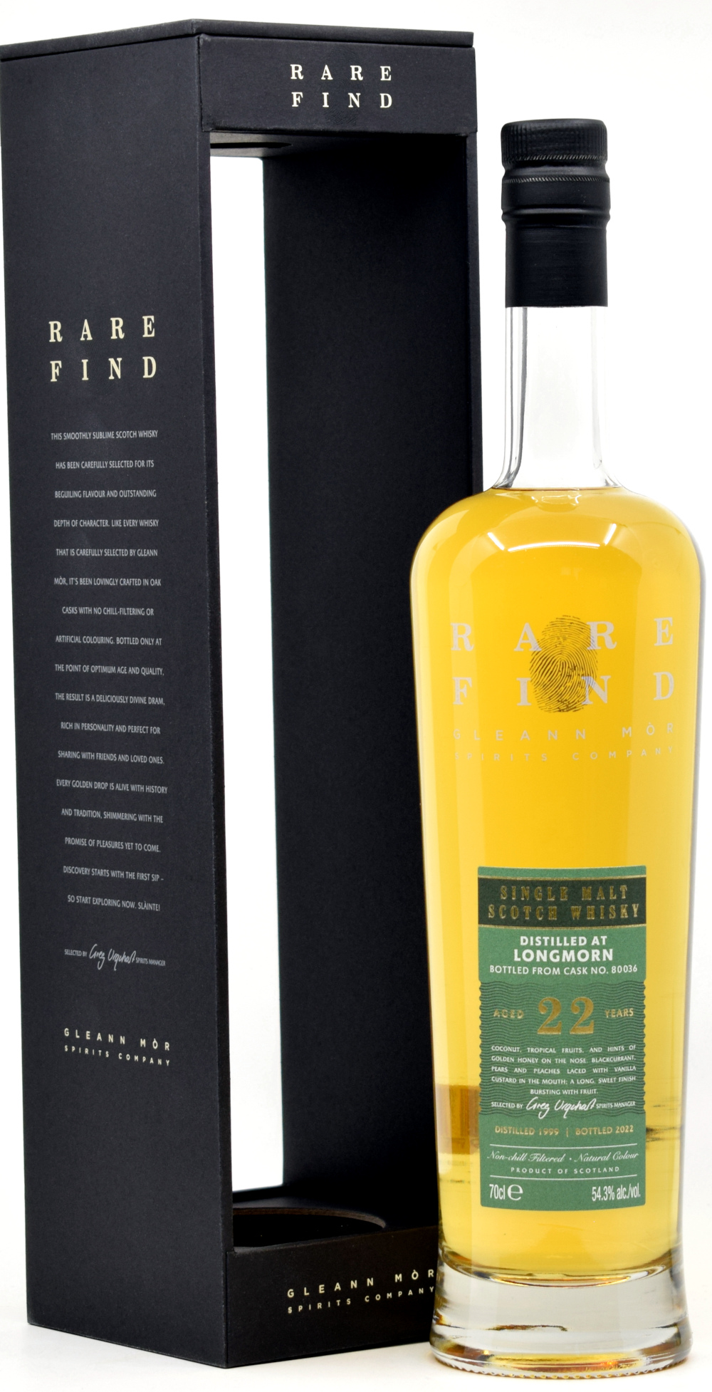 longmorn_22_GlM Longmorn 22 Jahre 1999/2022 Gleann Mor Rare Find 54,3% vol.