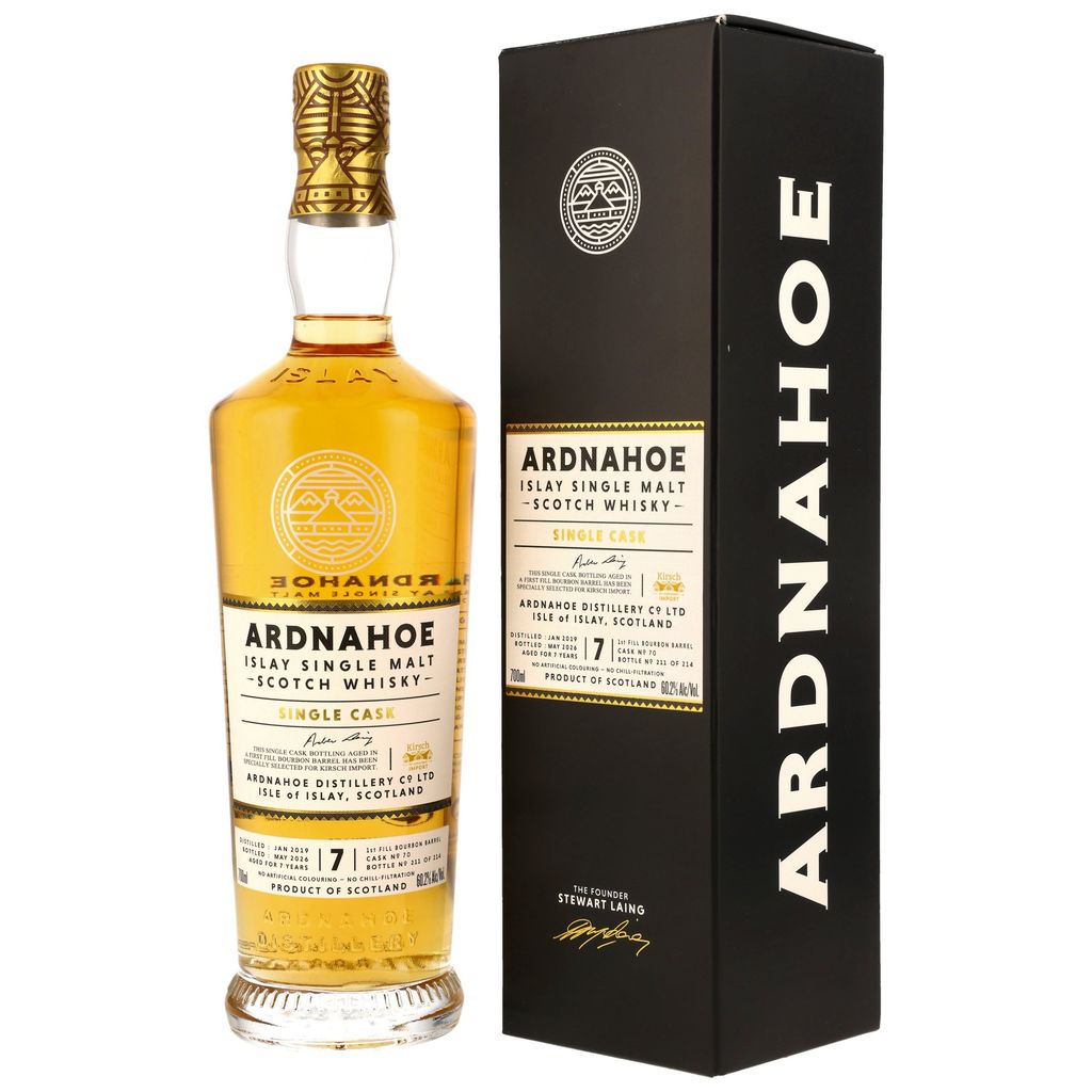 Ardnahoe 2019/2026 1st Fill Bourbon Barrel #70 50th Anniversary Kirsch Import 60,2% vol.