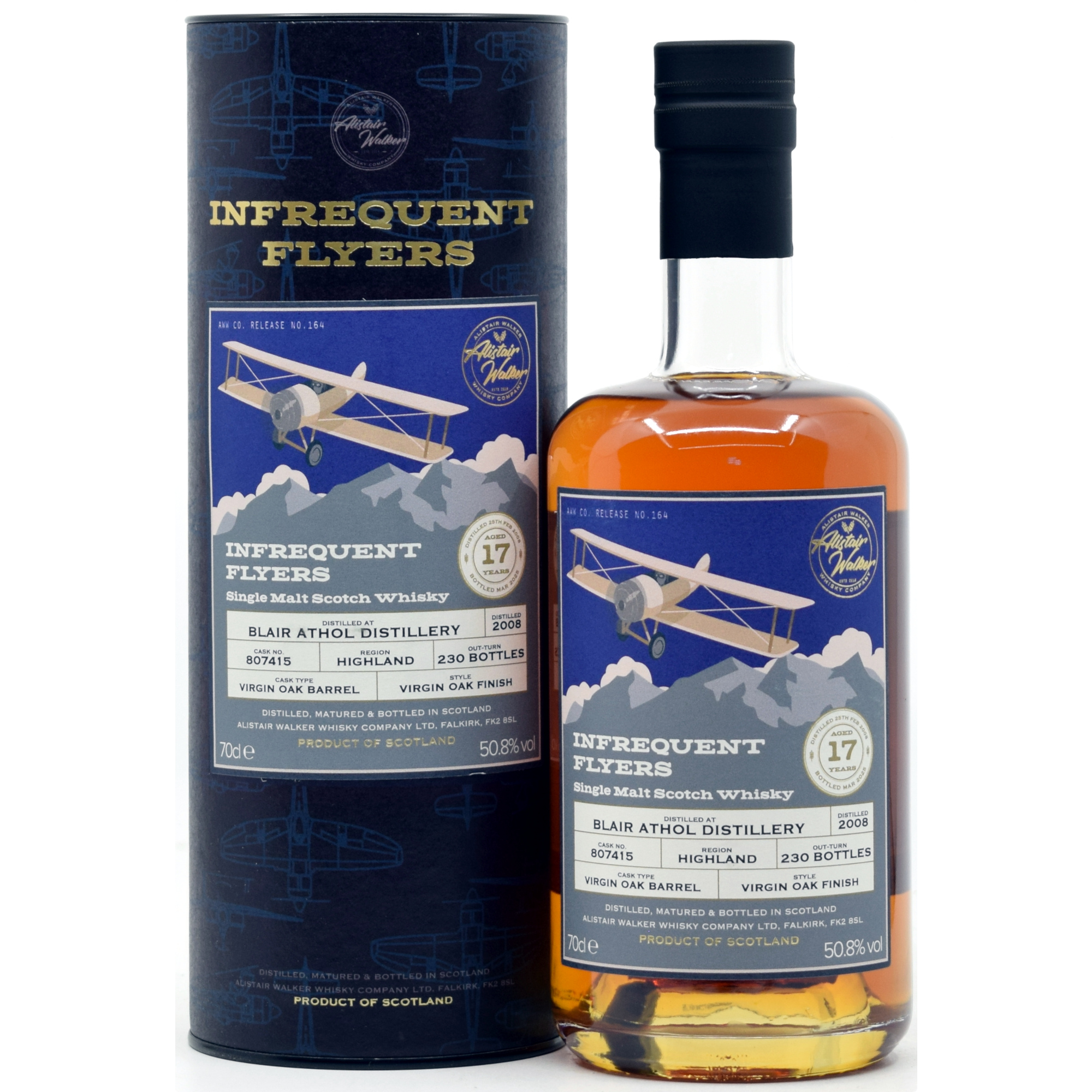 Blair Athol 17 Jahre 2008/2025 Virgin Oak Alistair Walker Infrequent Flyers 50,8% vol.