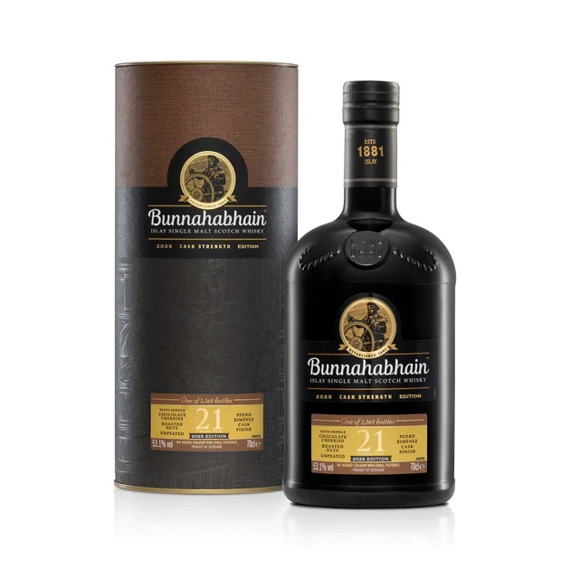 Bunnahabhain 21 Jahre Cask Strength 2025 53,1% vol.