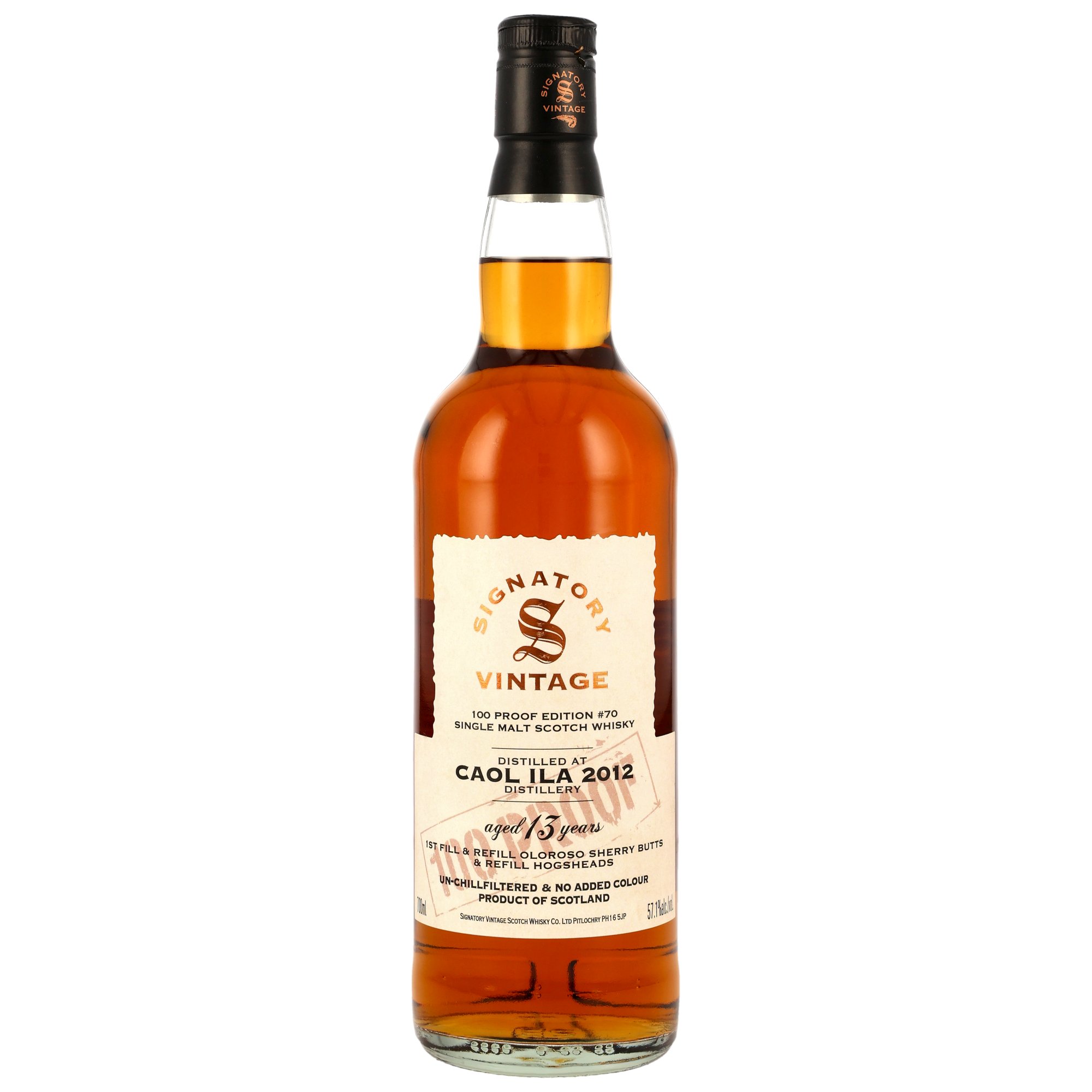 Caol Ila 2012/2026 Oloroso Sherry Signatory Vintage 100 Proof #70 57,1% vol.