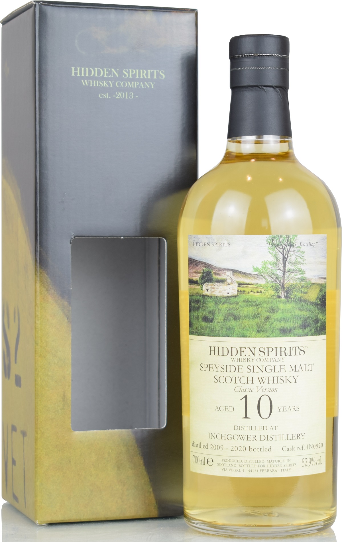 inchgower_10_hiSp Inchgower 10 Jahre 2009/2020 Hidden Spirits 52,9% vol.