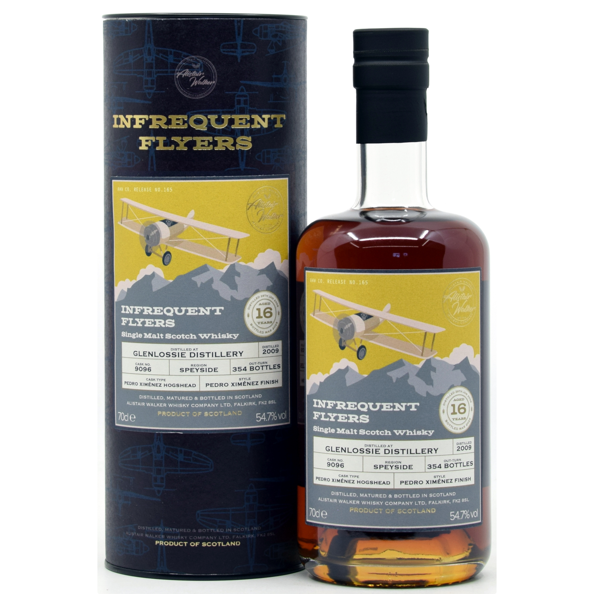Glenlossie 16 Jahre 2009/2025 PX Sherry Cask Alistair Walker Infrequent Flyers 54,7% vol.