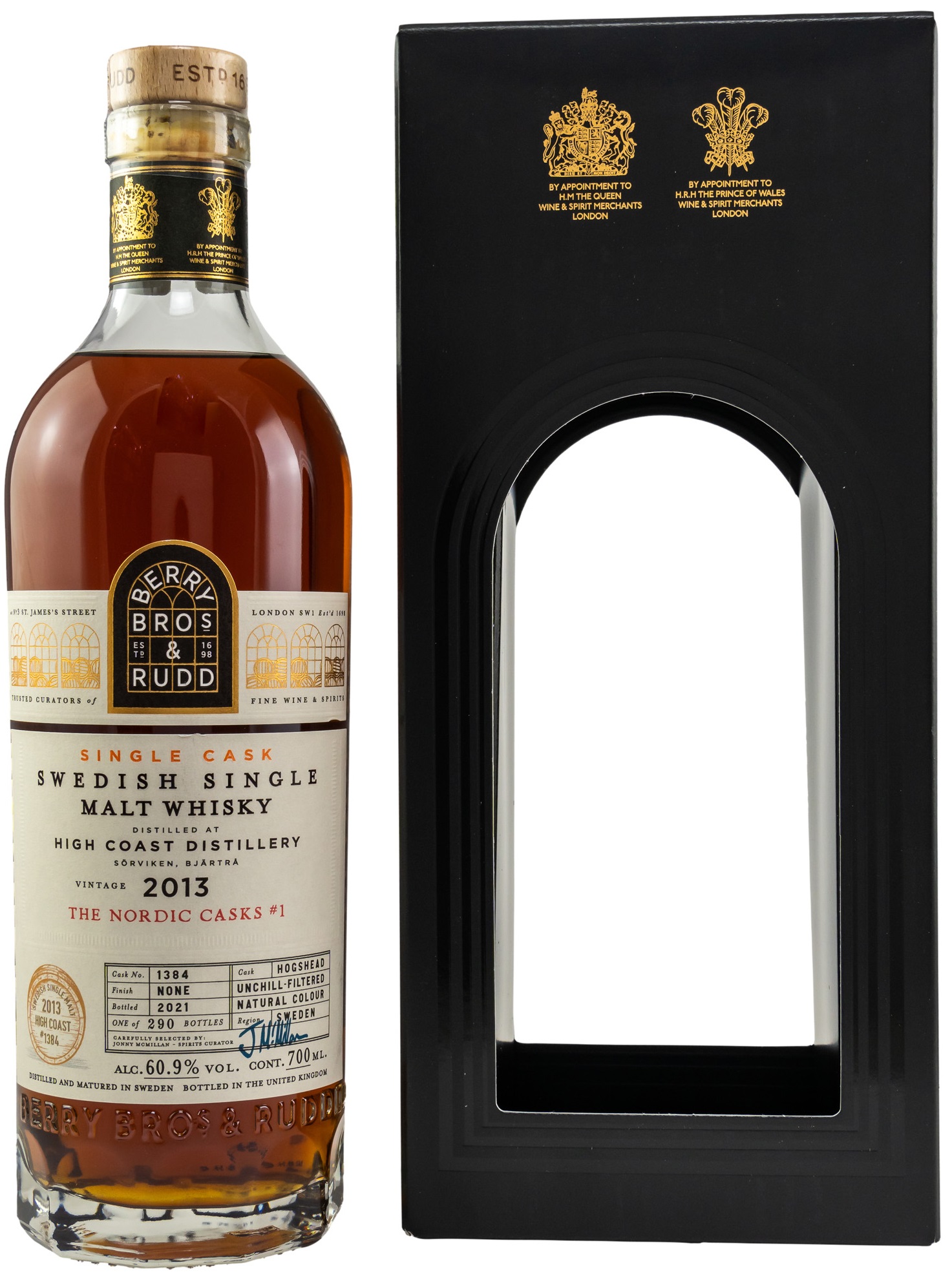 high_coast_BR High Coast 8 Jahre 2013/2021 Berry Bros and Rudd The Nordic Casks 60,9% vol.