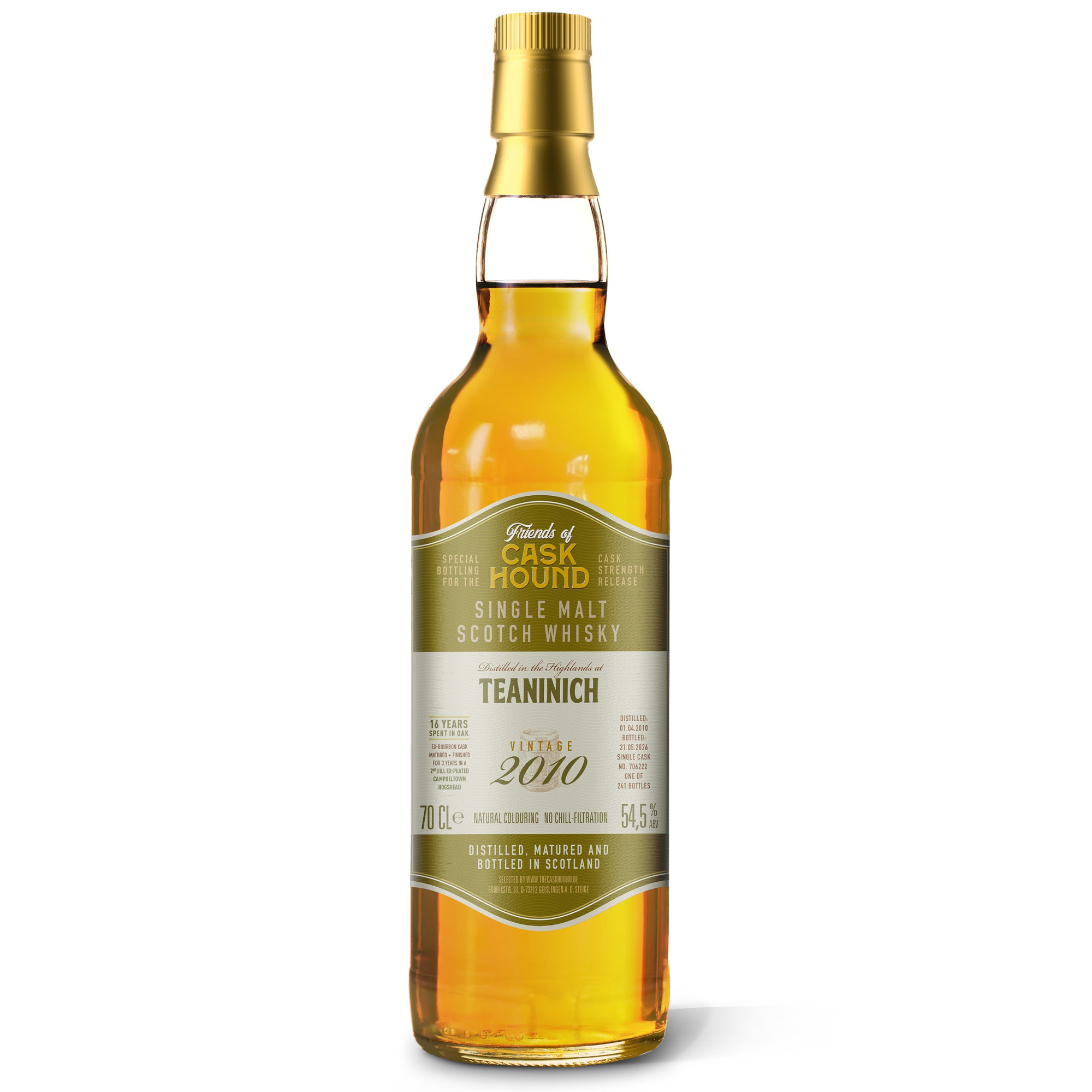 Teaninich 16 Jahre 2010/2026 Ex-Peated Campbeltown Cask The Caskhound 54,5% vol.