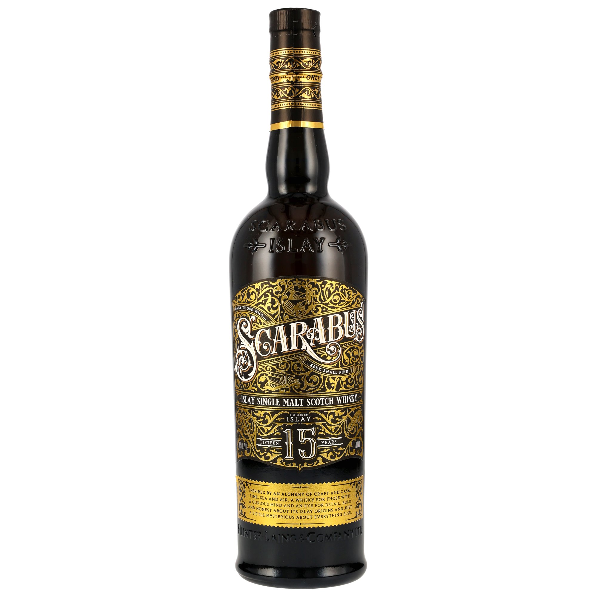 Scarabus 15 Jahre Islay Single Malt Hunter Laing 46% vol.
