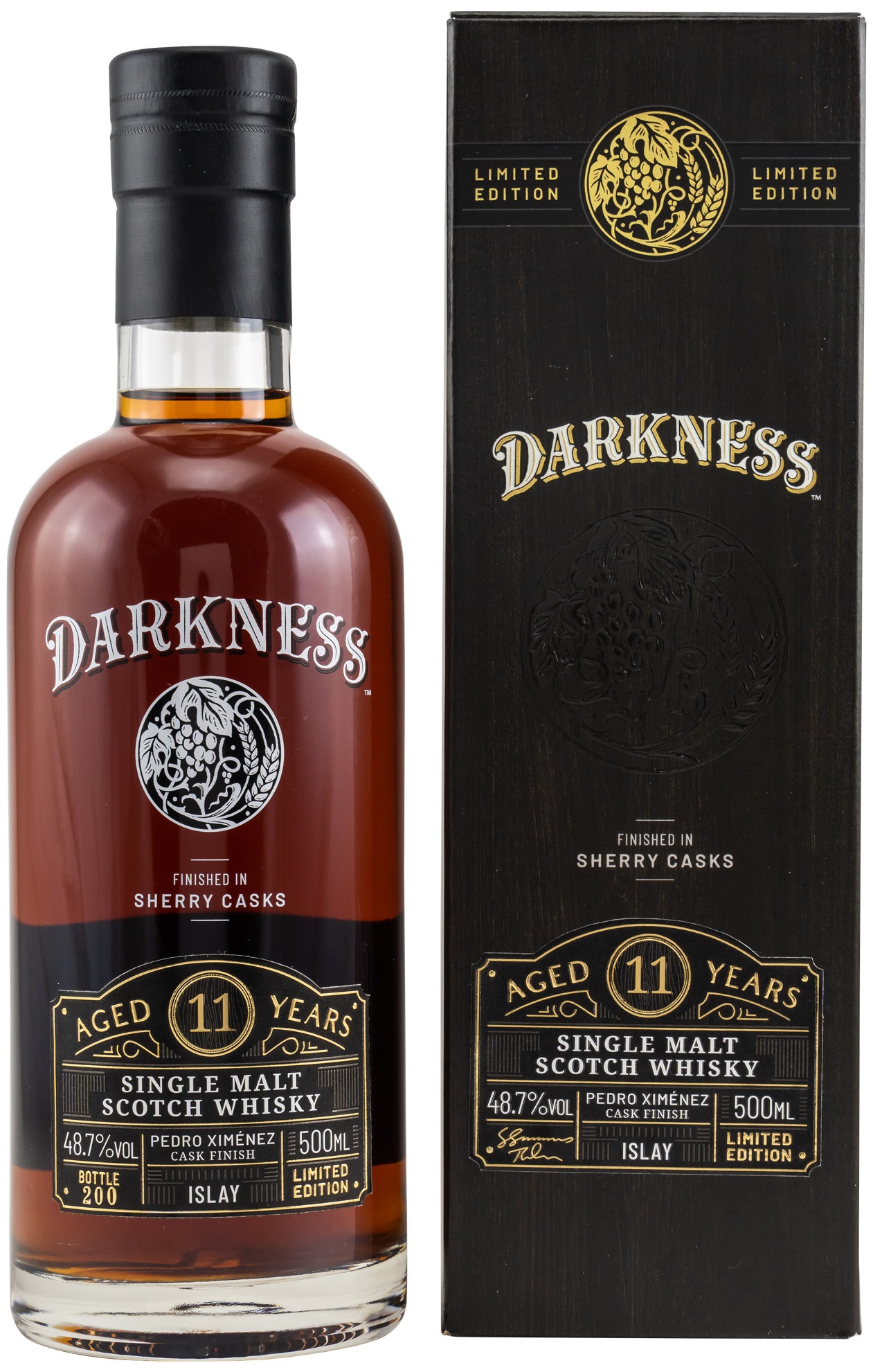 Islay Malt 11 Jahre Darkness Sherry Cask Finish 48,7% vol. 0,5 l