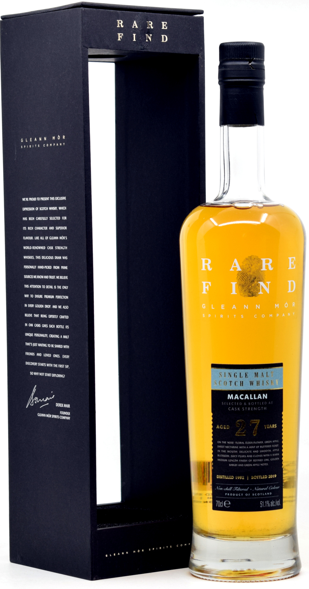 macallan_27_GlMor Macallan 27 Jahre 1992/2019 Gleann Mor Rare Find 51,1% vol.