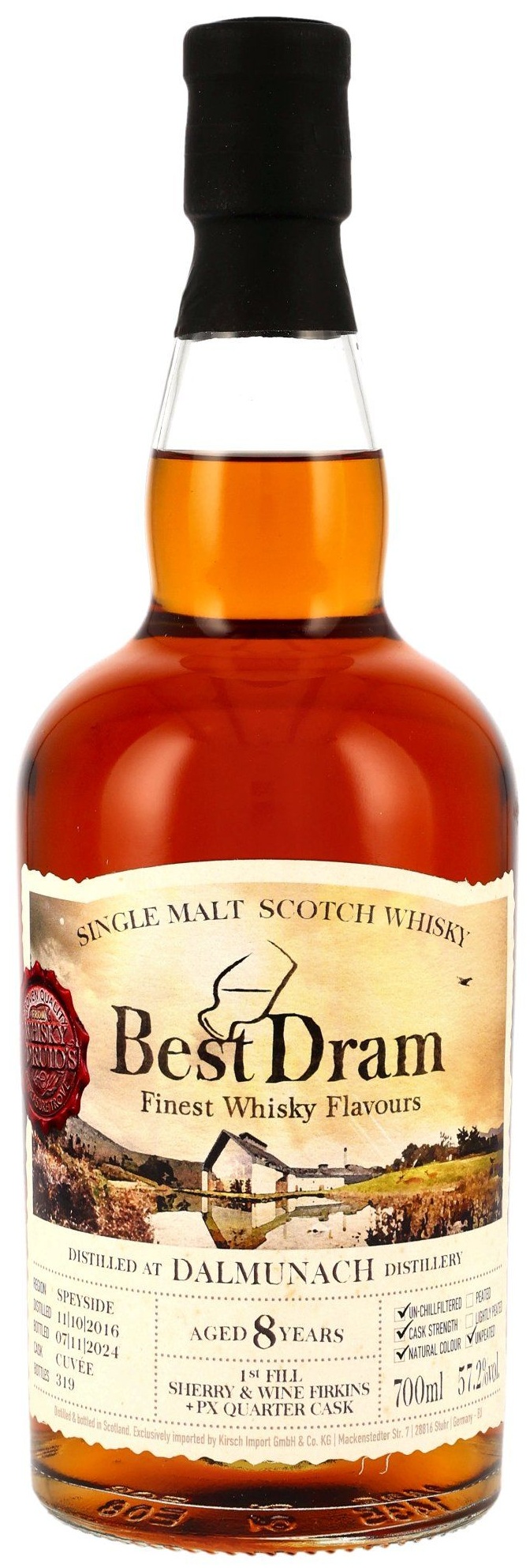 dalmunach_8_bd Dalmunach 2016/2023 Sherry & Red Wine Cask Best Dram 57,2% vol.