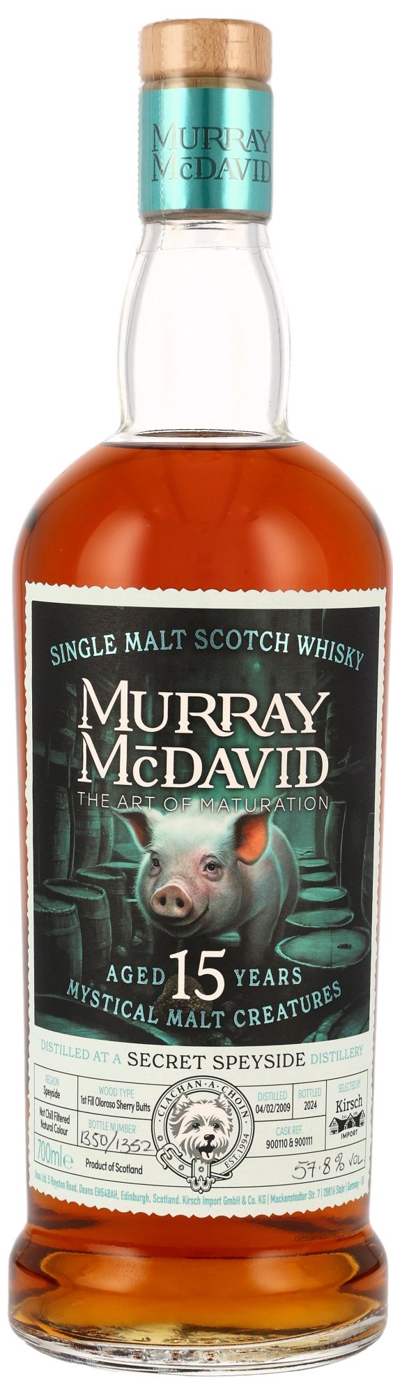 Secret-Speyside-2009-MM Secret Speyside 2009/2024 1st Fill Oloroso Murray McDavid Mystical Malt Creatures 57,8% vol.