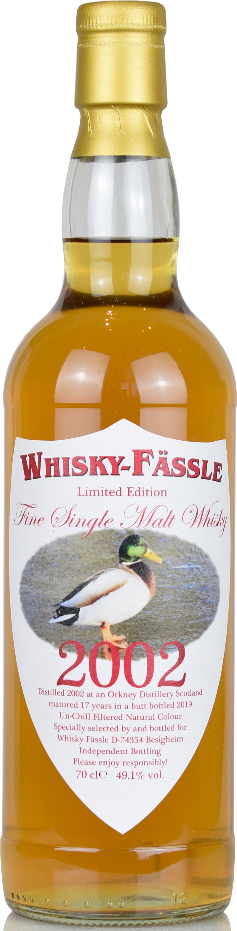 orkney_2002_WF Orkney 17 Jahre 2002/2019 Sherry Butt Whisky-Fässle Duck-Label 49,1% vol.